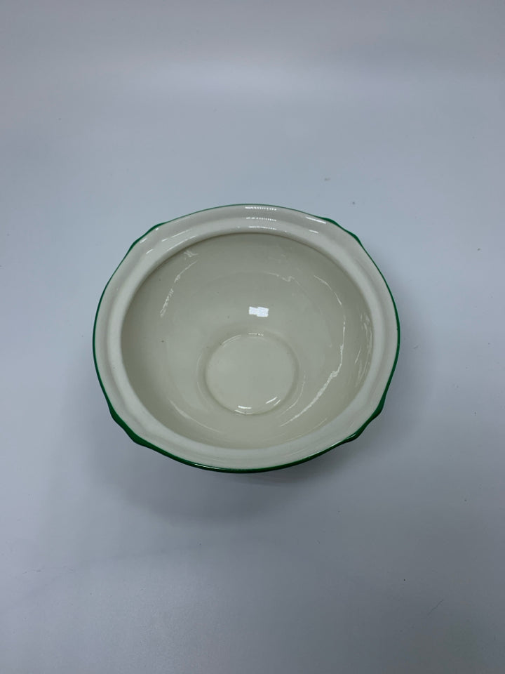 FOOTED SPODE CHRISTMAS TREE COVERED CANDY DISH W/ PIERCED LID.