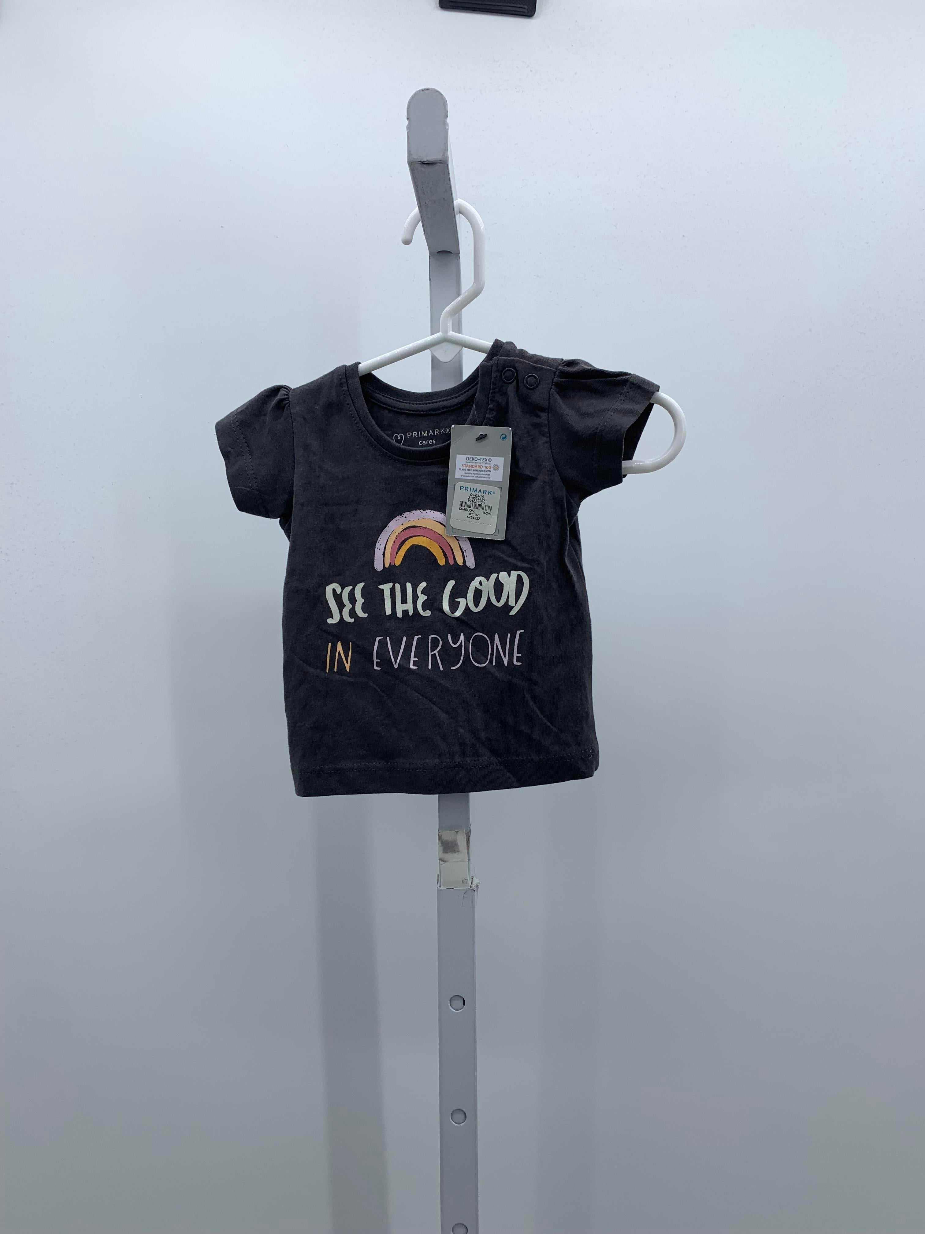 Primark Size 0-3 months Girls Short Sleeve Shirt