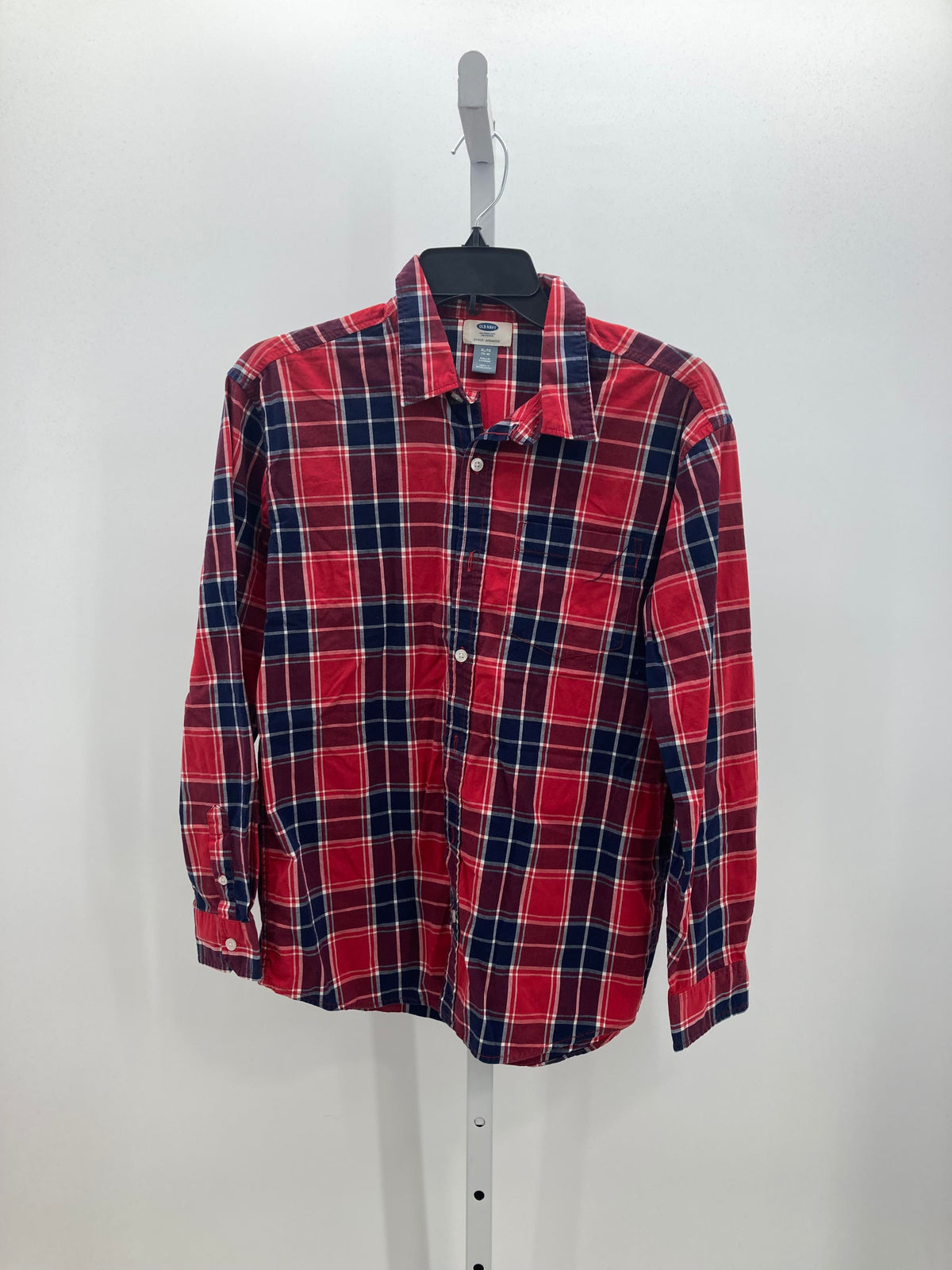 NAVY WHITE PLAID