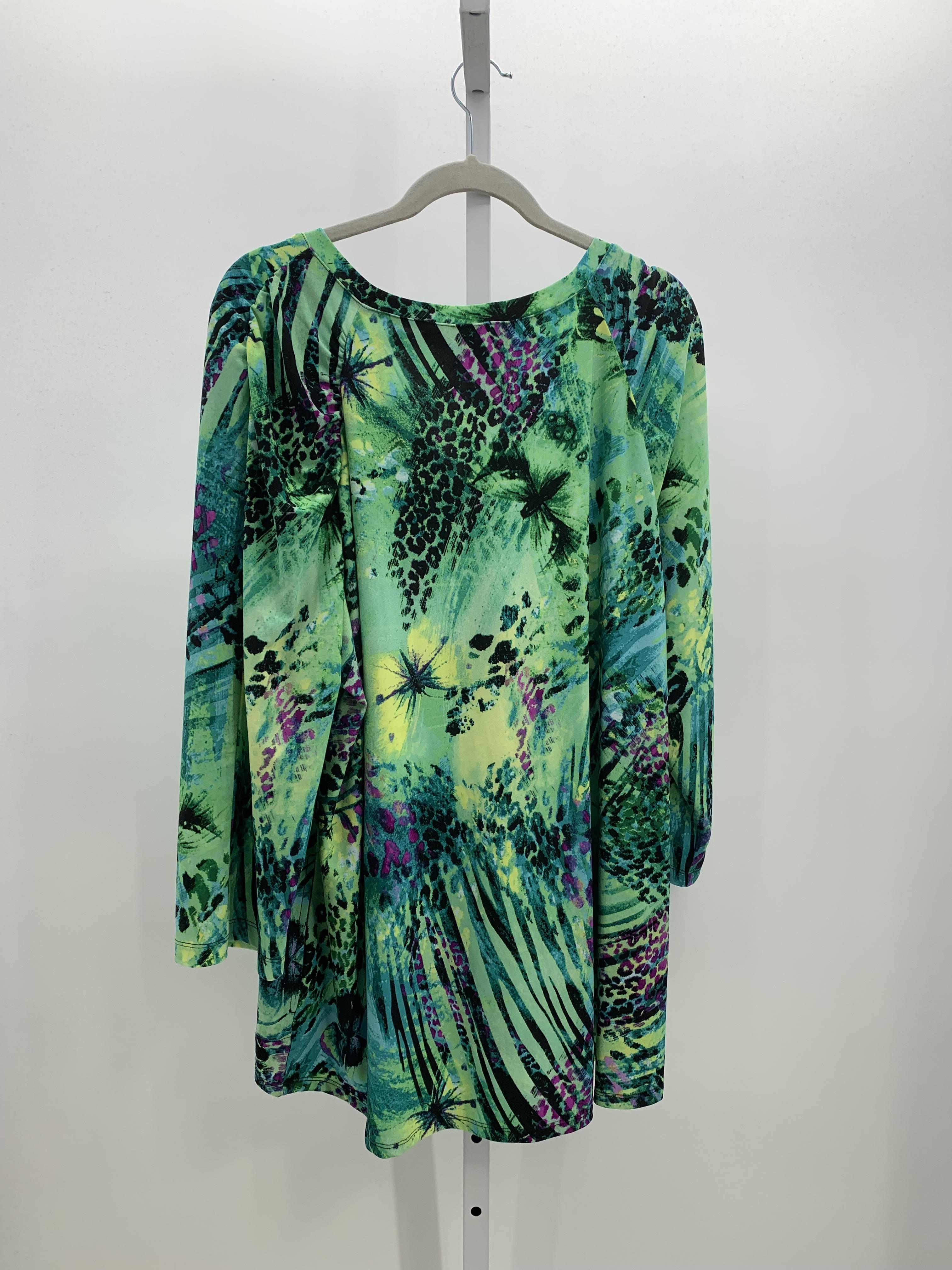 Attitudes Size 1X Womens 3/4 Sleeve Shirt