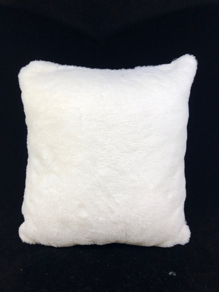 SMALL WHITE W CHERRIES PILLOW.