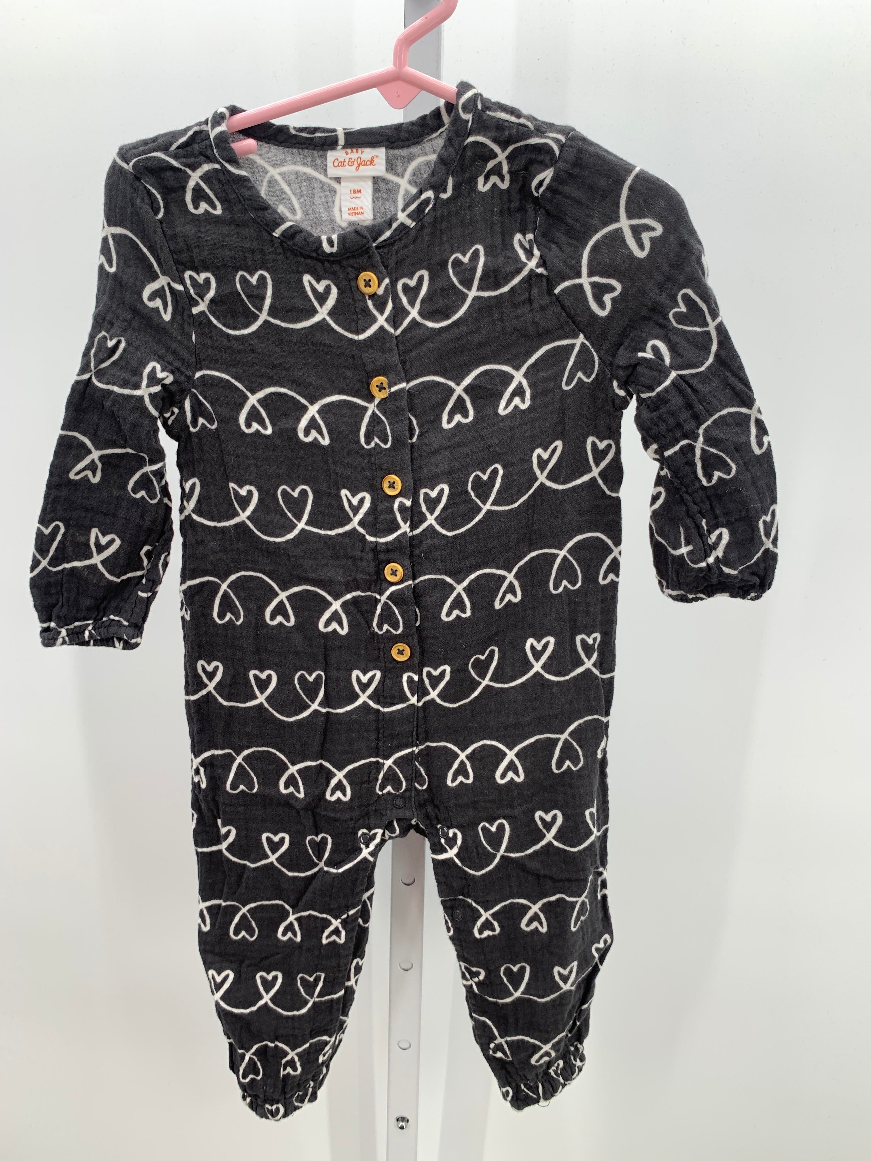 Cat & Jack Size 18 Months Girls Long Slv. Romper