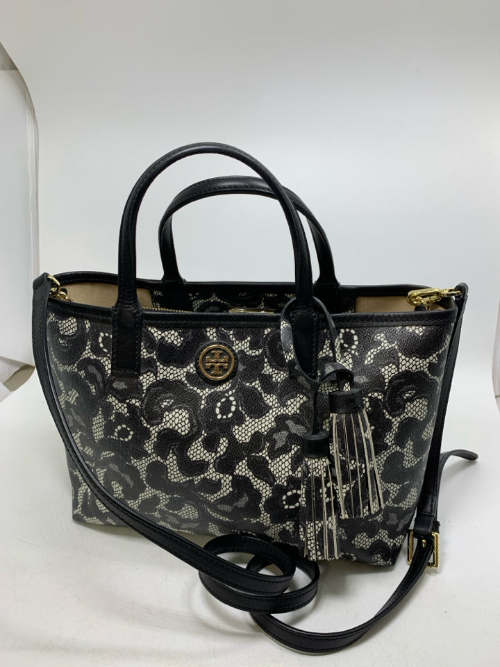 Tory Burch Robinson Ferrara Lace Tote Bag Purse