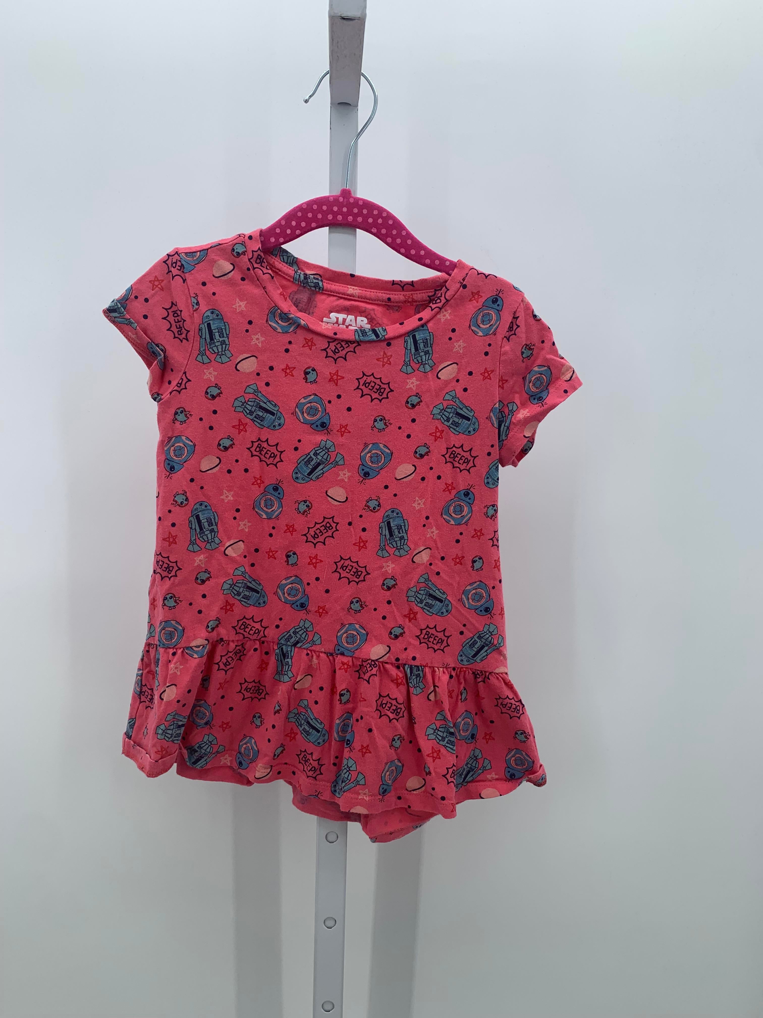 Star Wars Size 4-5 Girls Short Sleeve Shirt