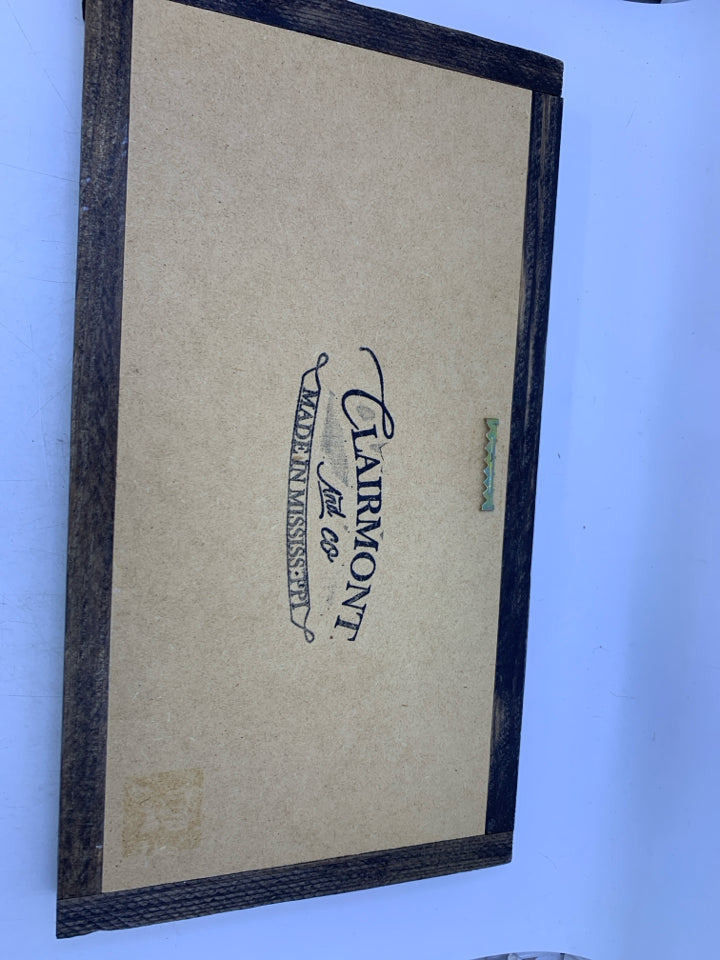 HEAVY WOOD MASSACHUSETTS WALL ART.