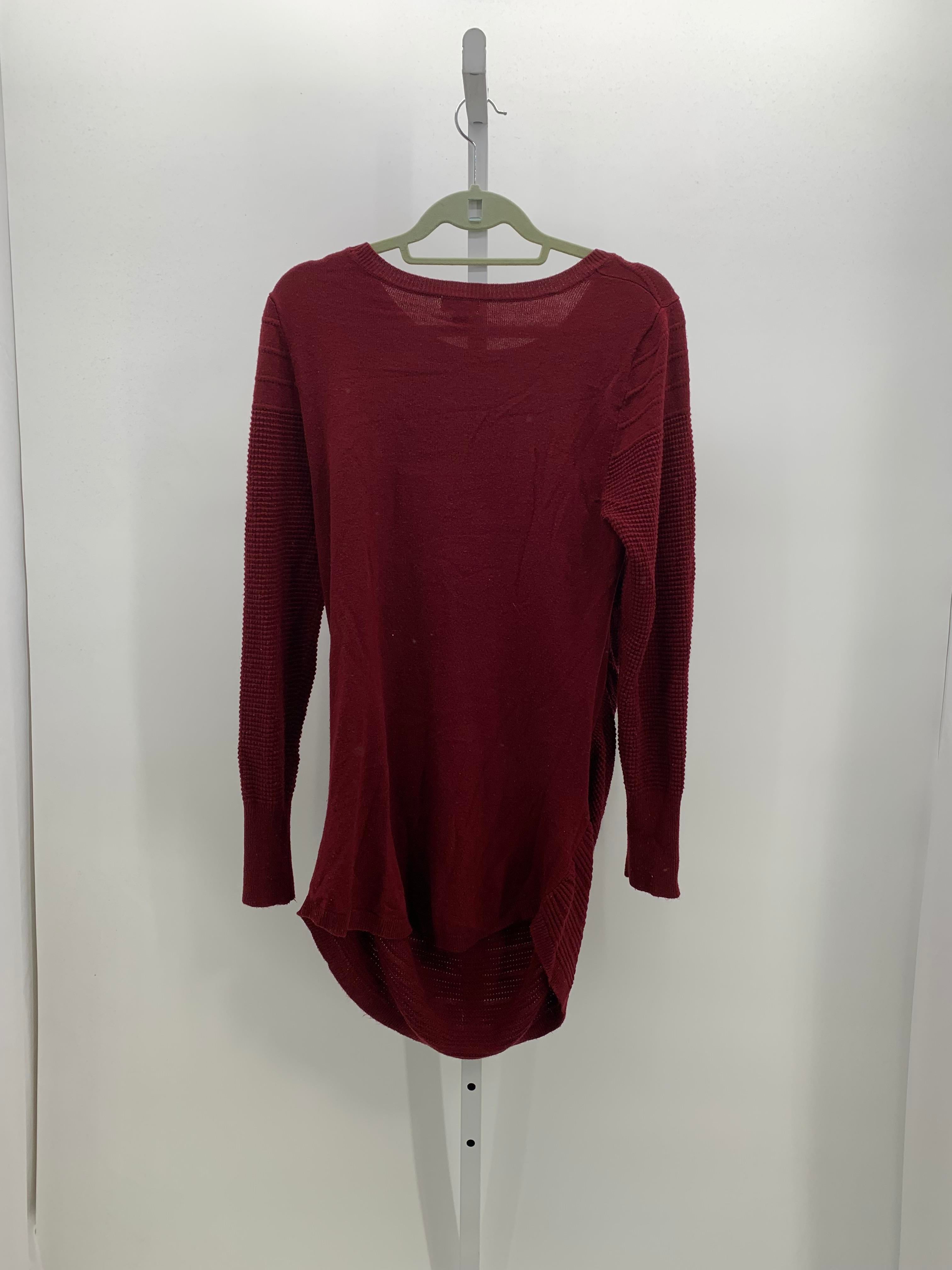 Burgandy Size Medium Maternity Long Sleeve Sweater
