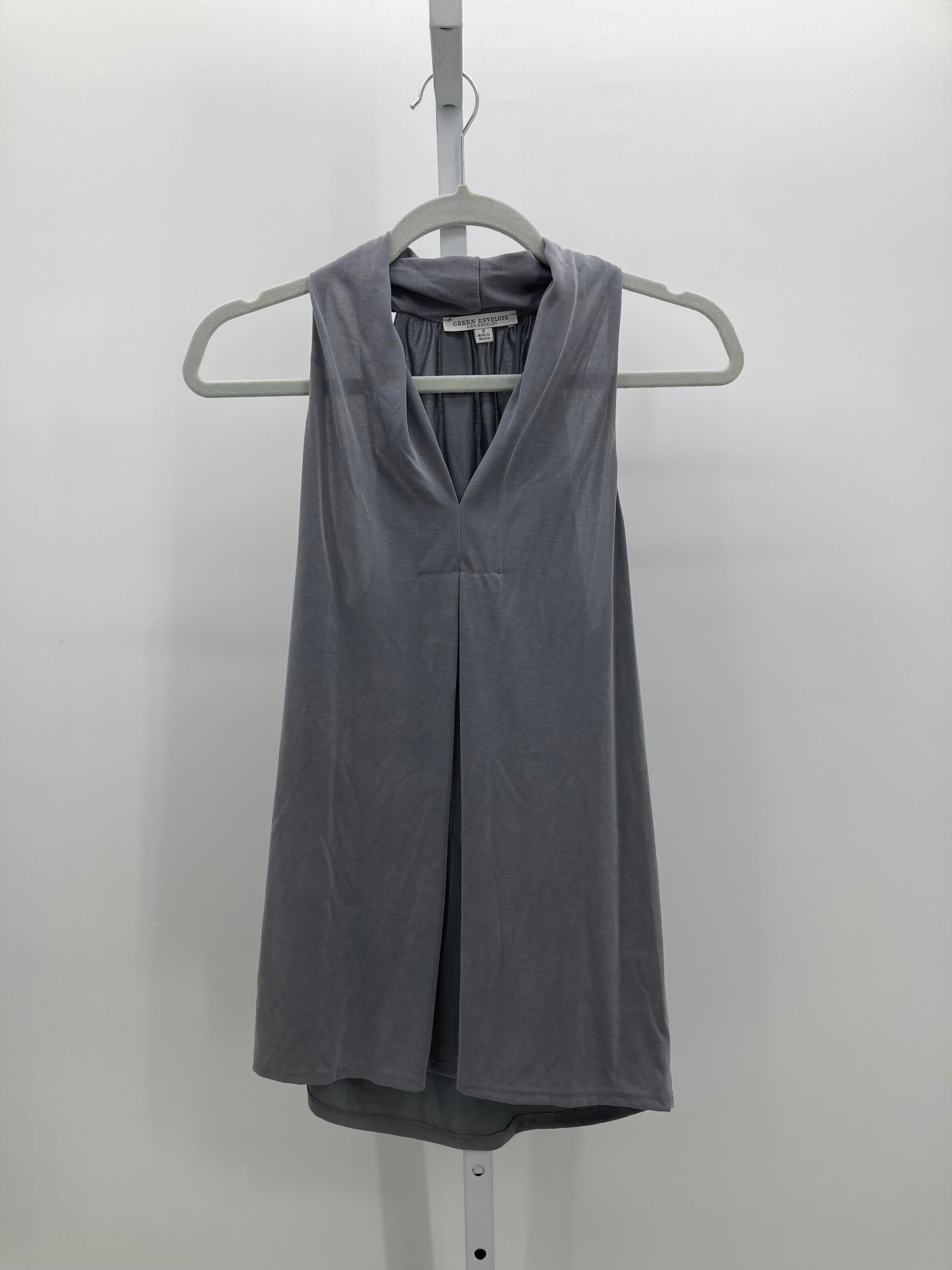 Green Envelope Size Small Misses Sleeveless Shirt