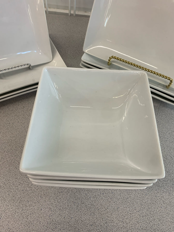 12PC SQUARE DISH SET SRV FOR 4.