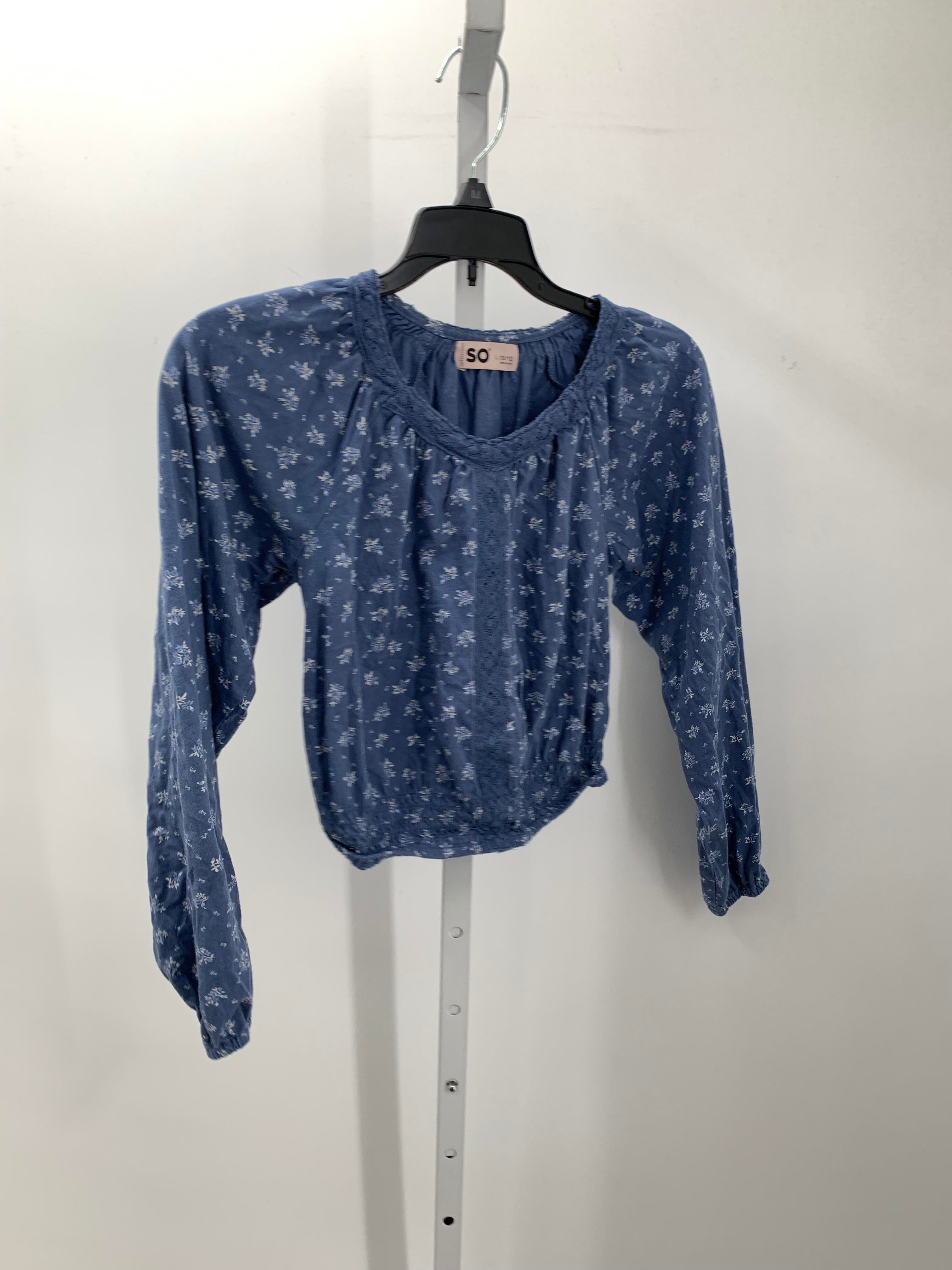 SO Size 10-12 Girls Long Sleeve Shirt