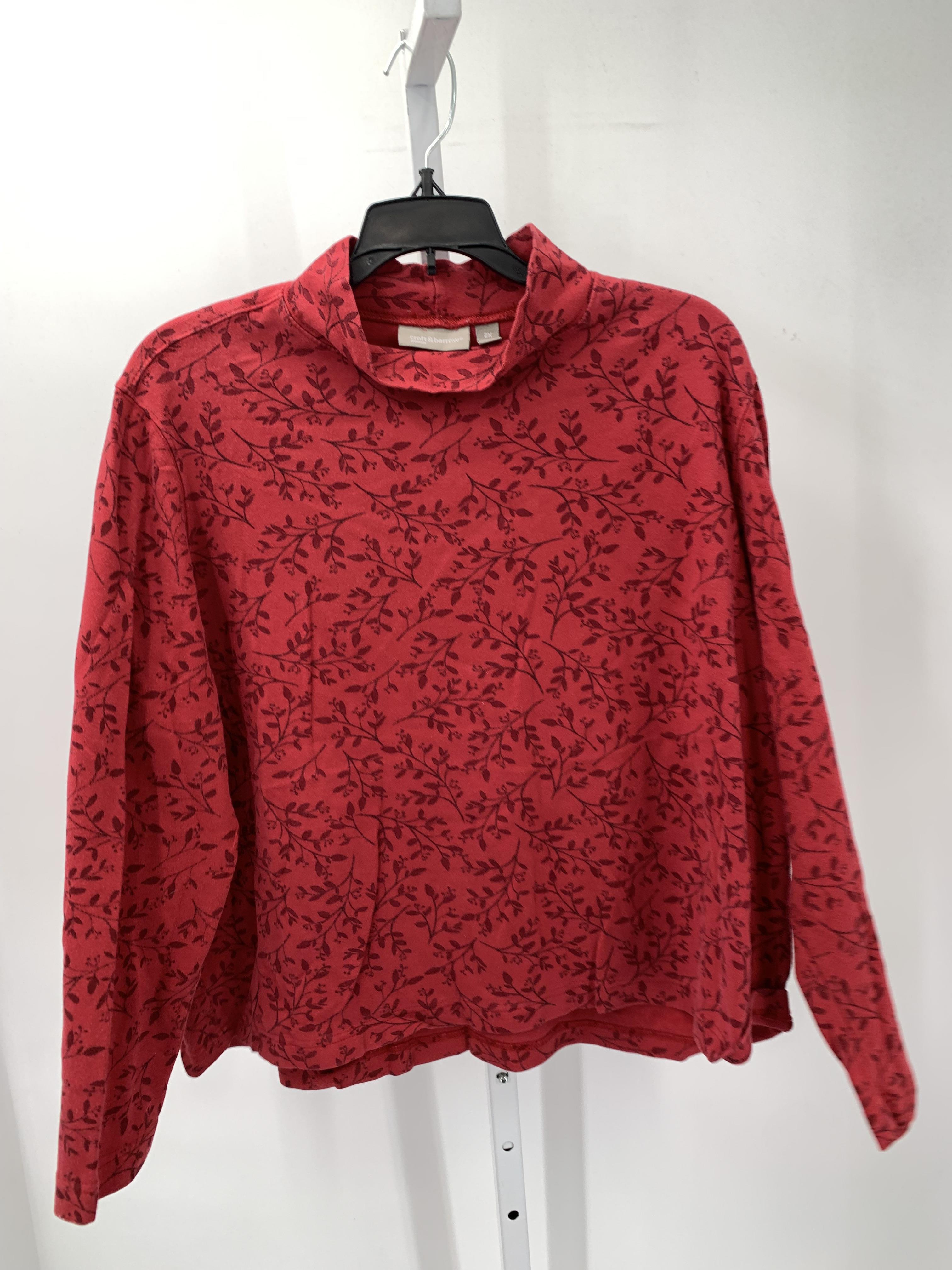 Croft & Barrow Size 2X Womens Long Sleeve Shirt