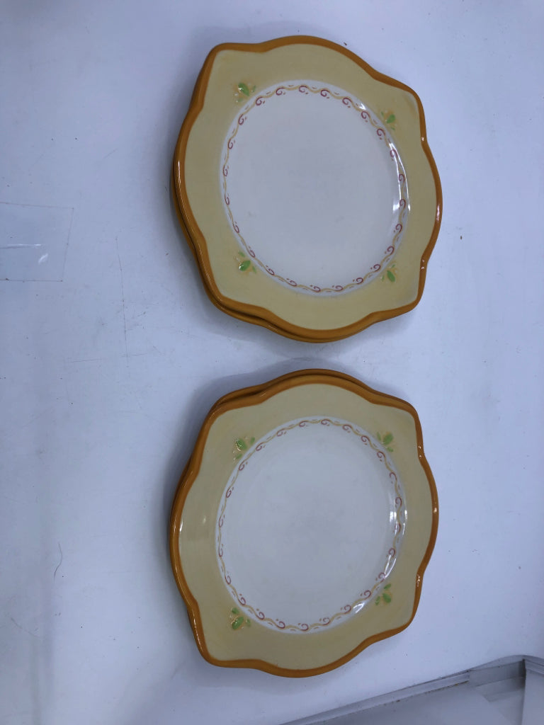 16PC SVC 4- VILLA DELLA LUNA DISH SET W/BOOK.