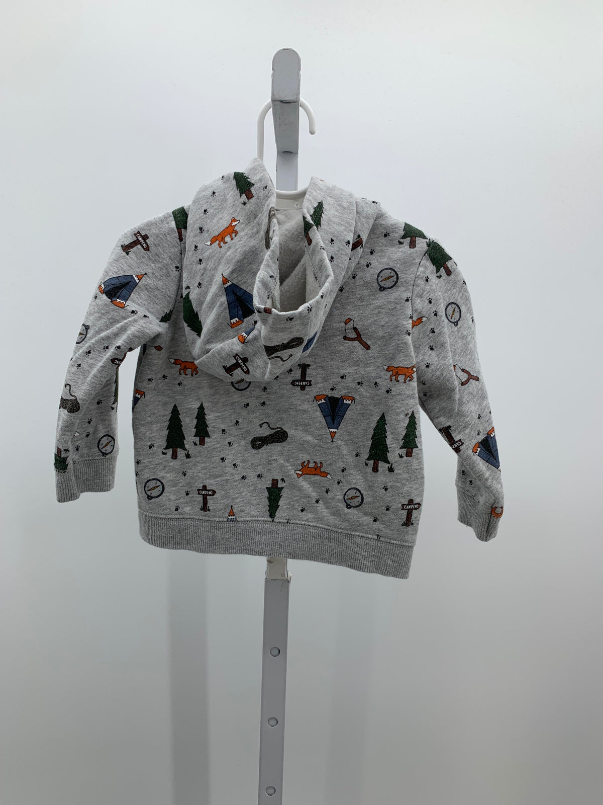 HOODED CAMPING ZIP KNIT