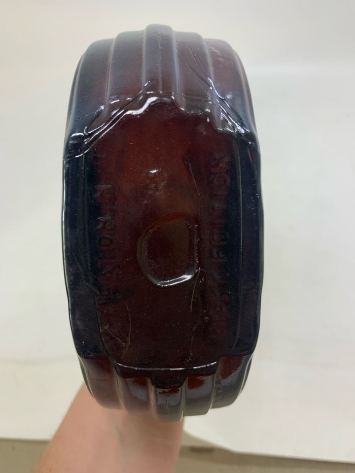 PURPLE GLASS DWIGHT EISENHOWER BOTTLE.