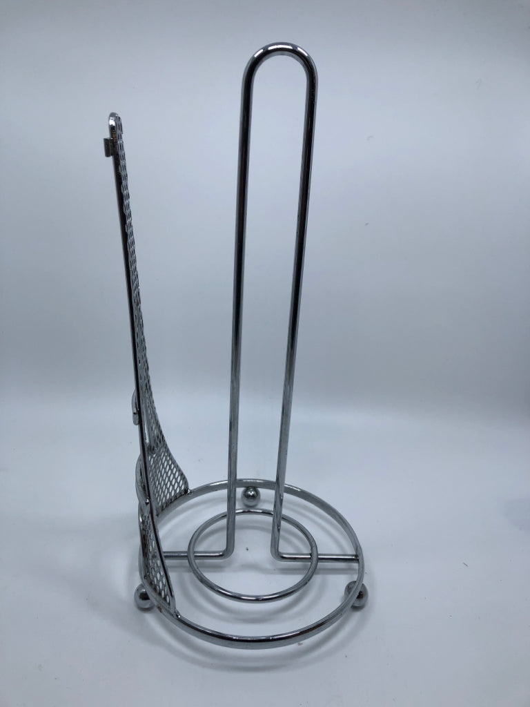 METAL EIFFEL TOWER PAPER TOWEL HOLDER.