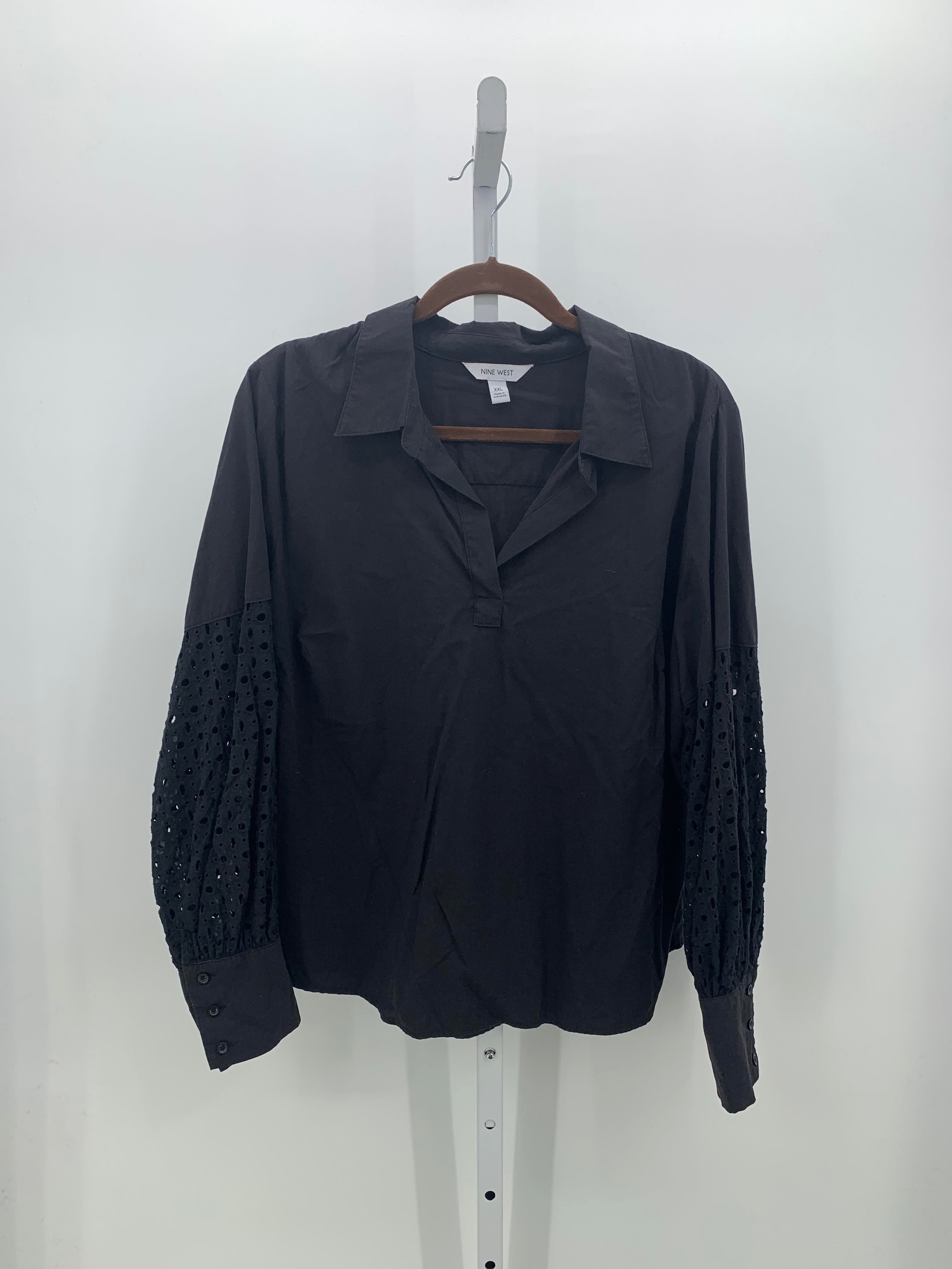 Nine West Size XXL Misses Long Sleeve Shirt