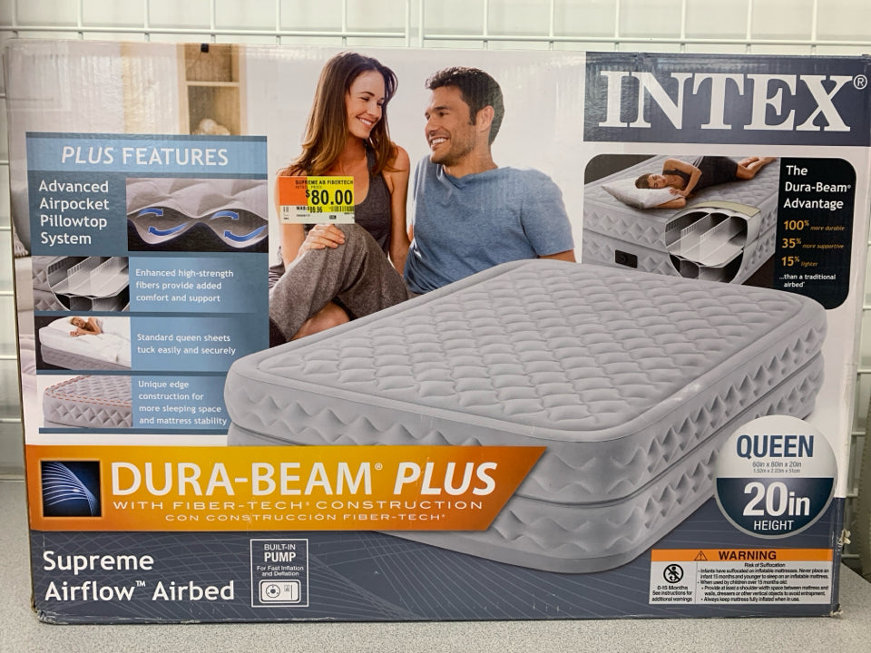NIB INTEX SUPREME AIRFLOW QUEEN AIRBED.