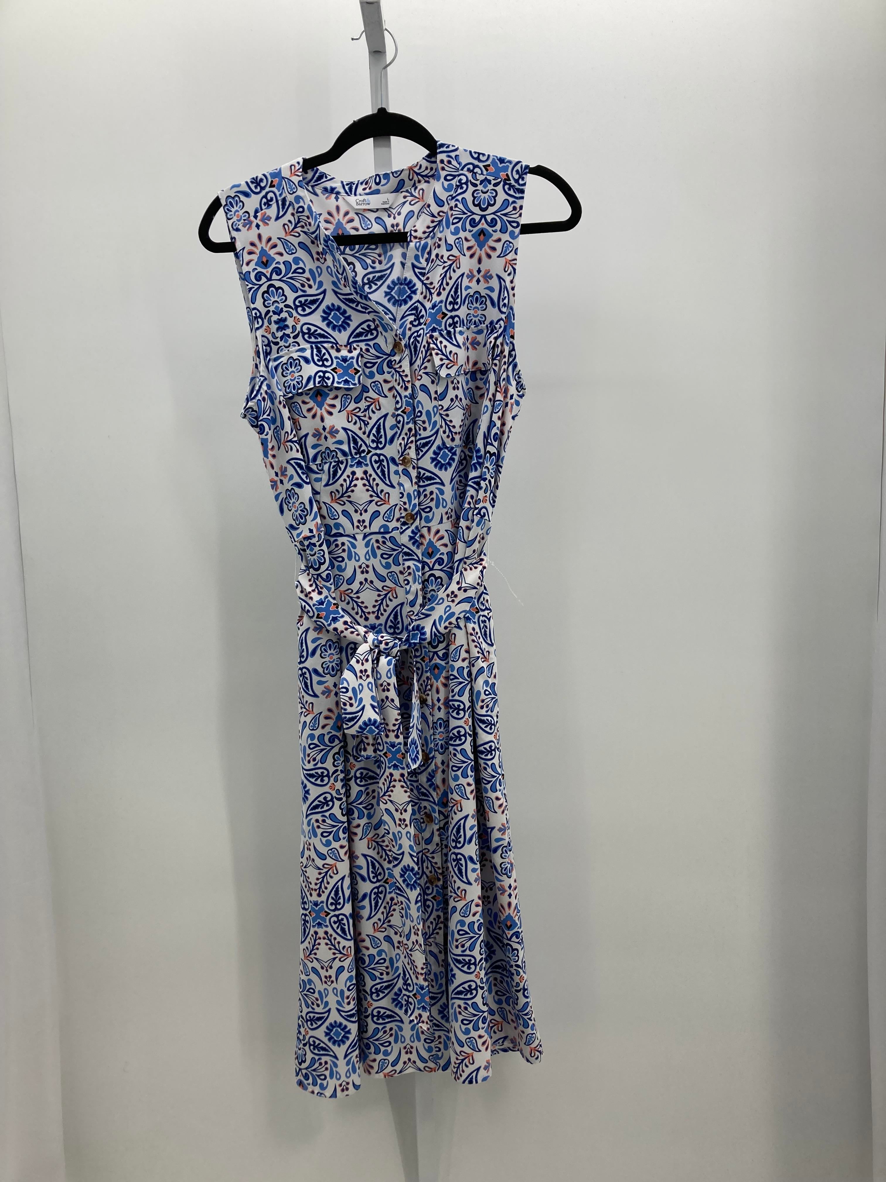 Croft & Barrow Size Large Misses Sleeveless Dress