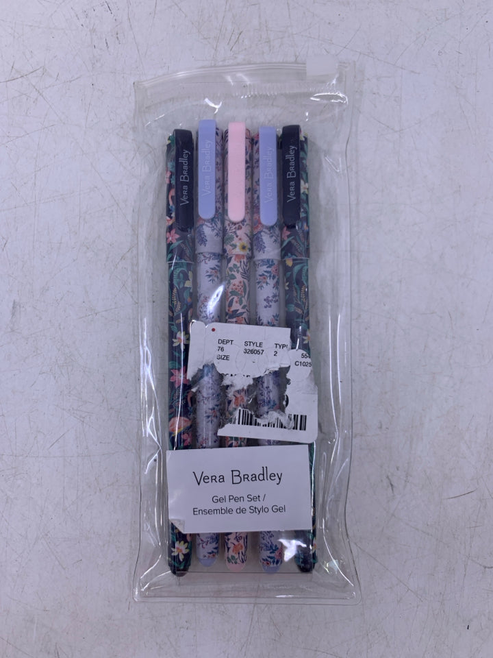 NIP 5 PAISLEY PRINT GEL PENS.