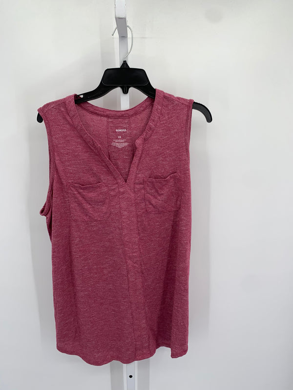 Sonoma Size 1X Womens Sleeveless Shirt