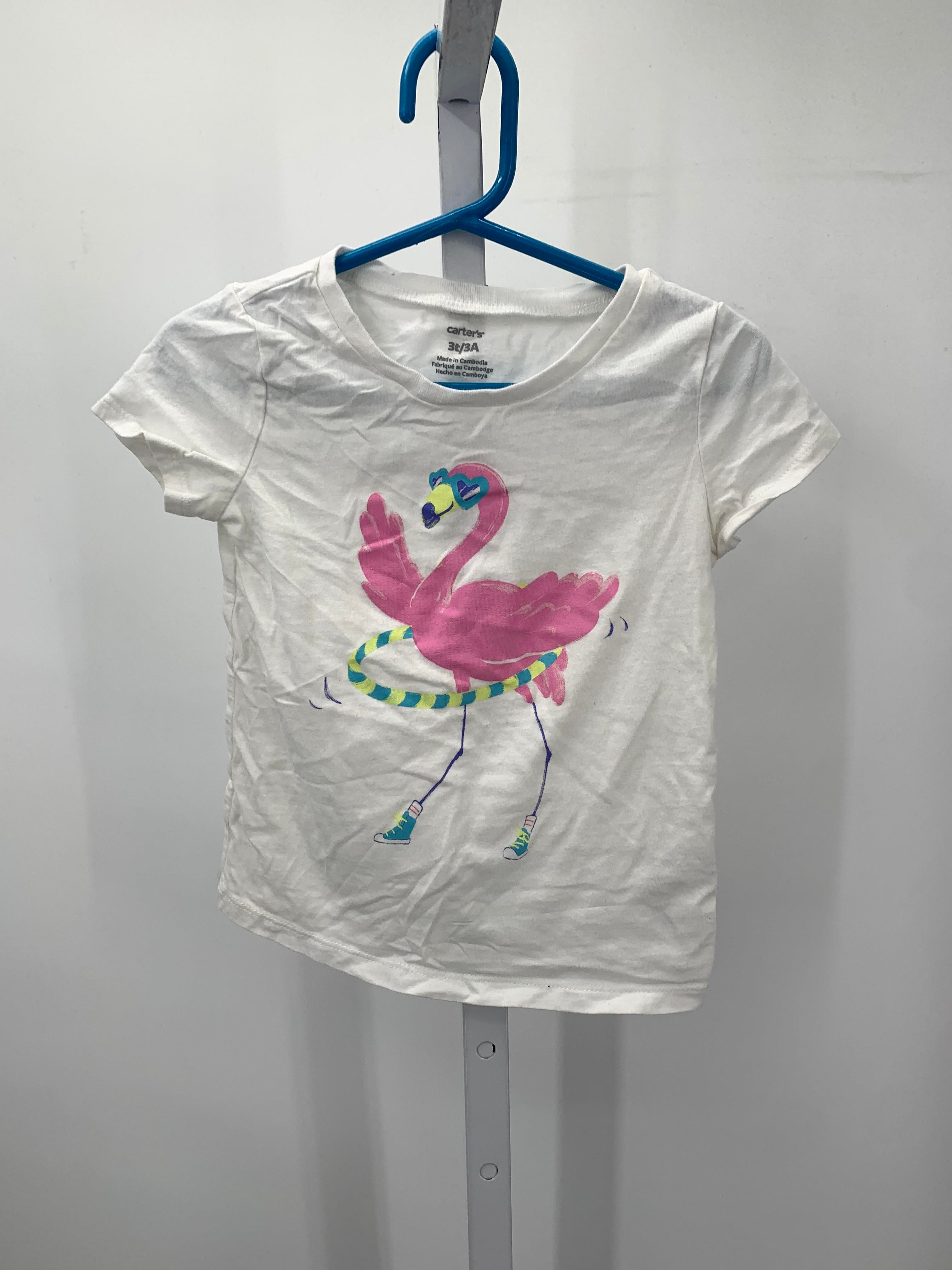 Carters Size 3T Girls Short Sleeve Shirt