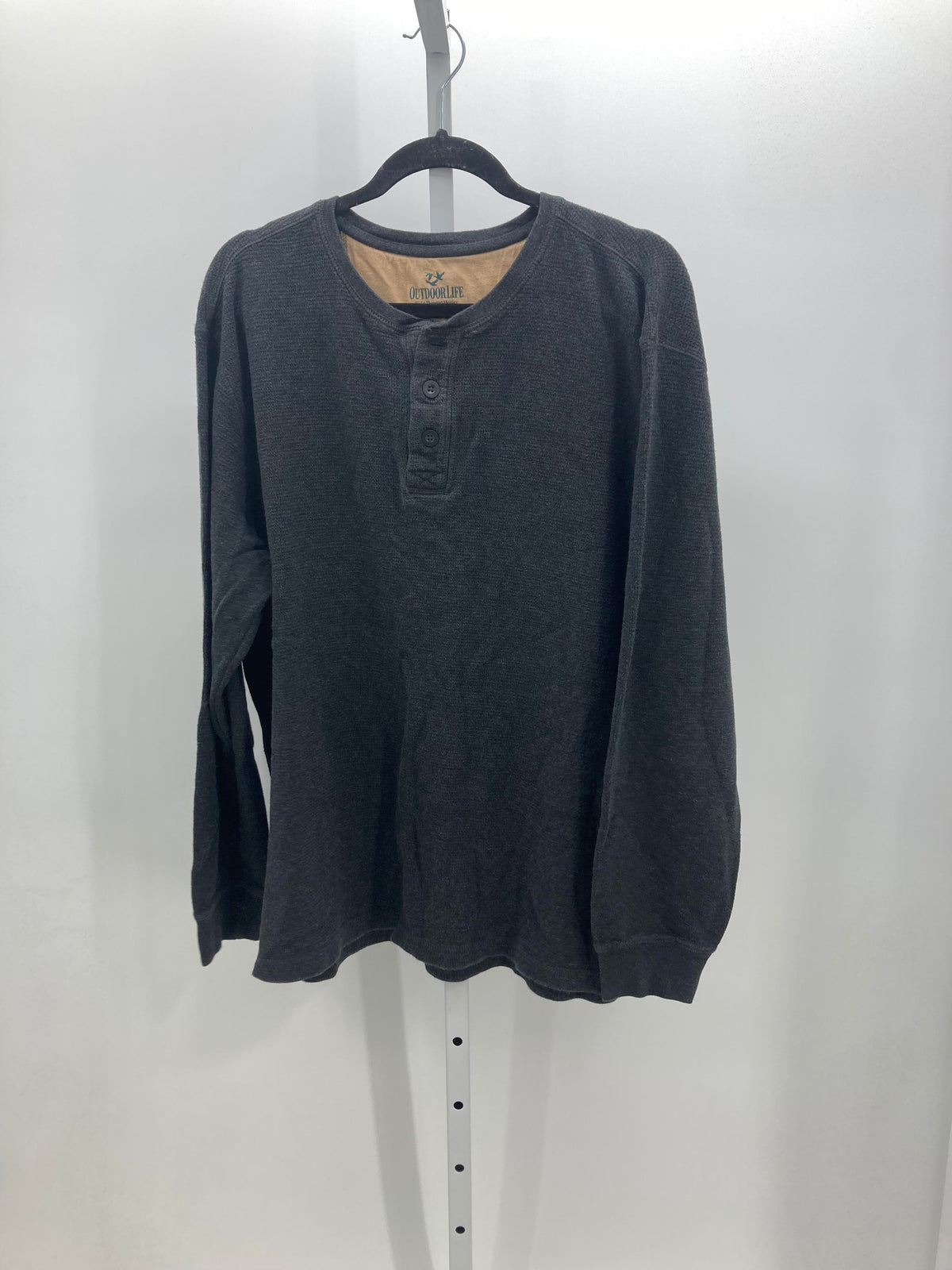 WAFFLE KNIT HENLEY