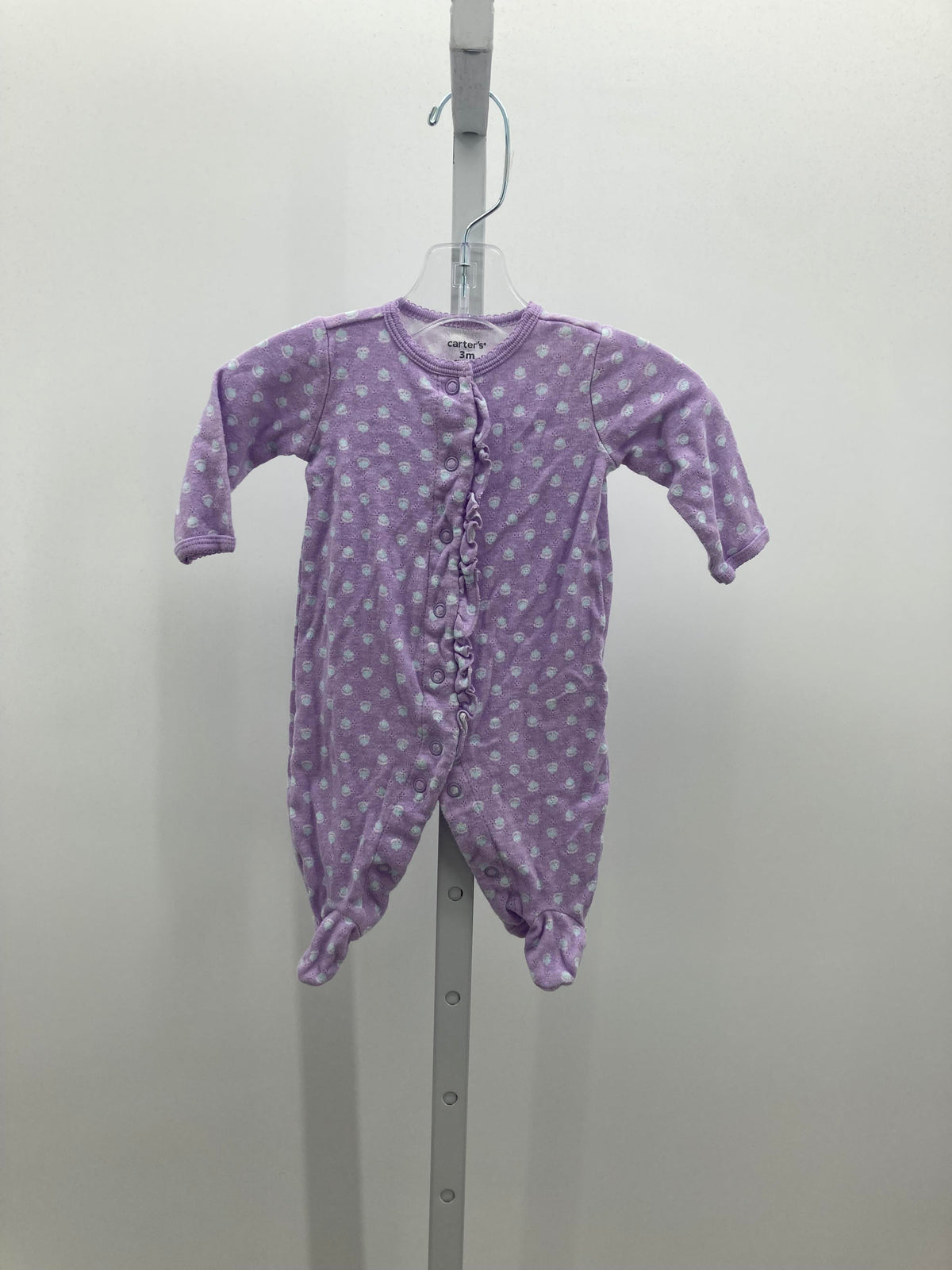 Carters Size 3 Months Girls Long Slv. Romper