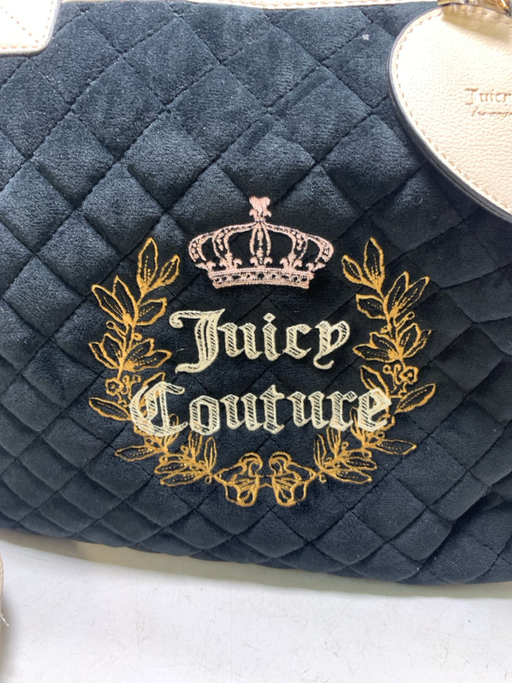 Wordplay Overnight Velour Quilted Duffle Bag Juicy Couture- NWT