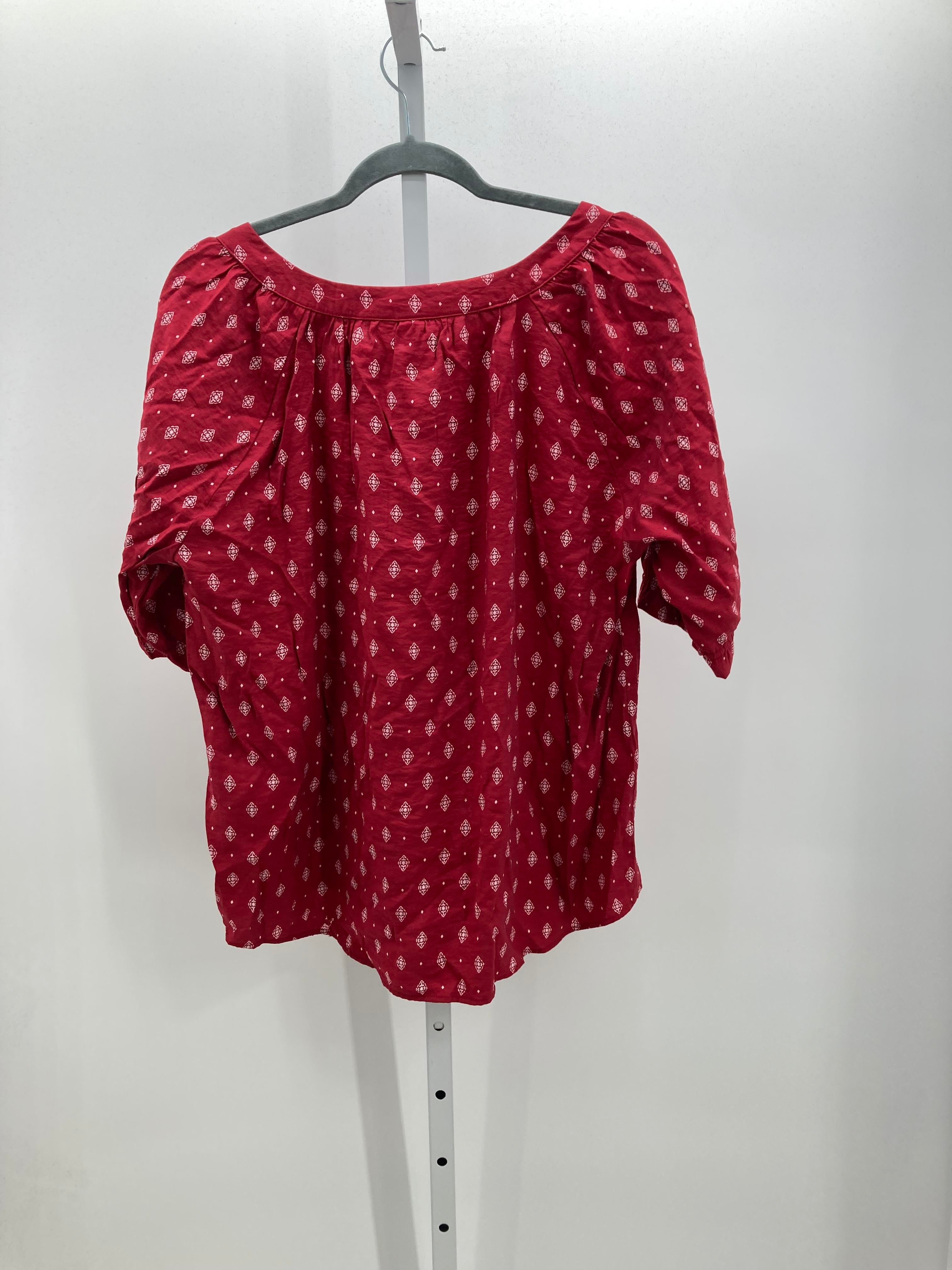 Christopher & Banks Size Extra Large Misses Short Sleeve Shirt
