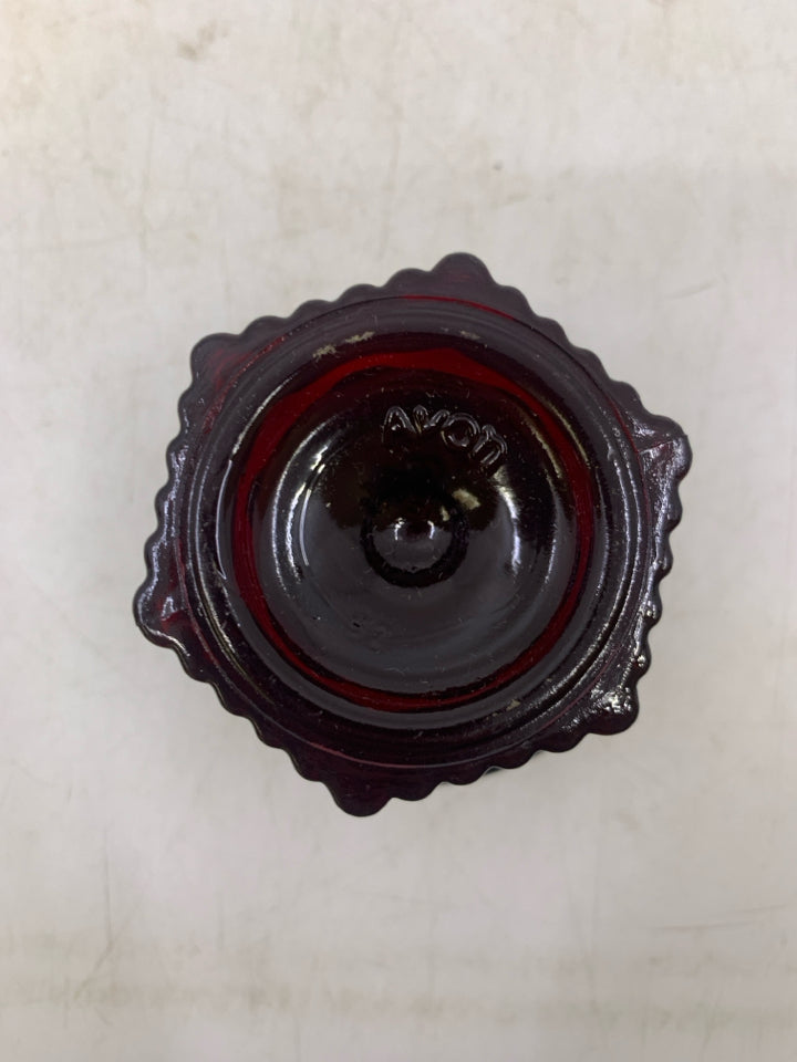 FOOTED TEXTURED SMALL GLASS BOWL.