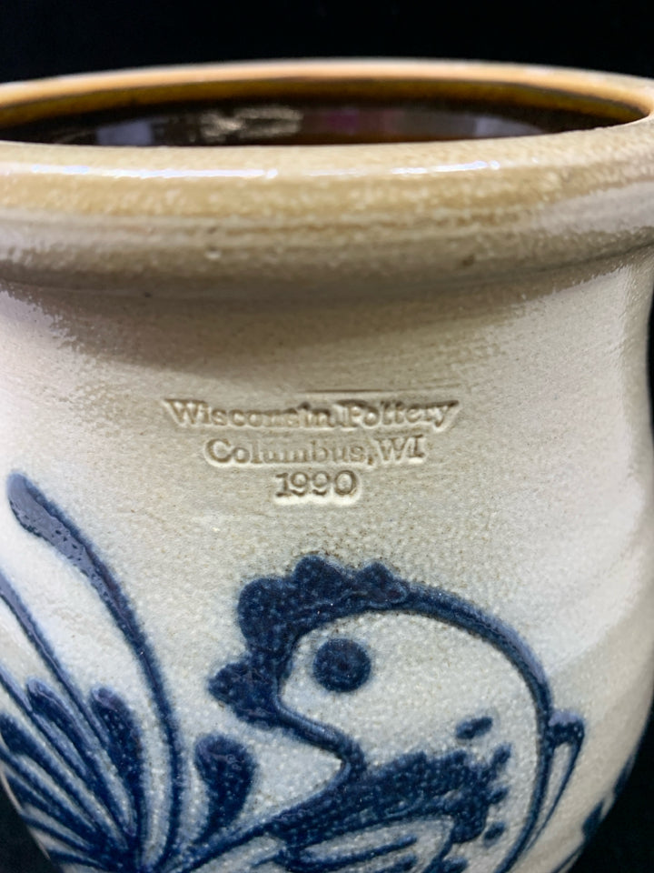 ROOSTER CROCK WISCONSIN POTTERY.