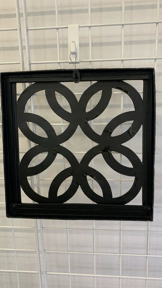 BEADED SCROLL WALL HANGING.