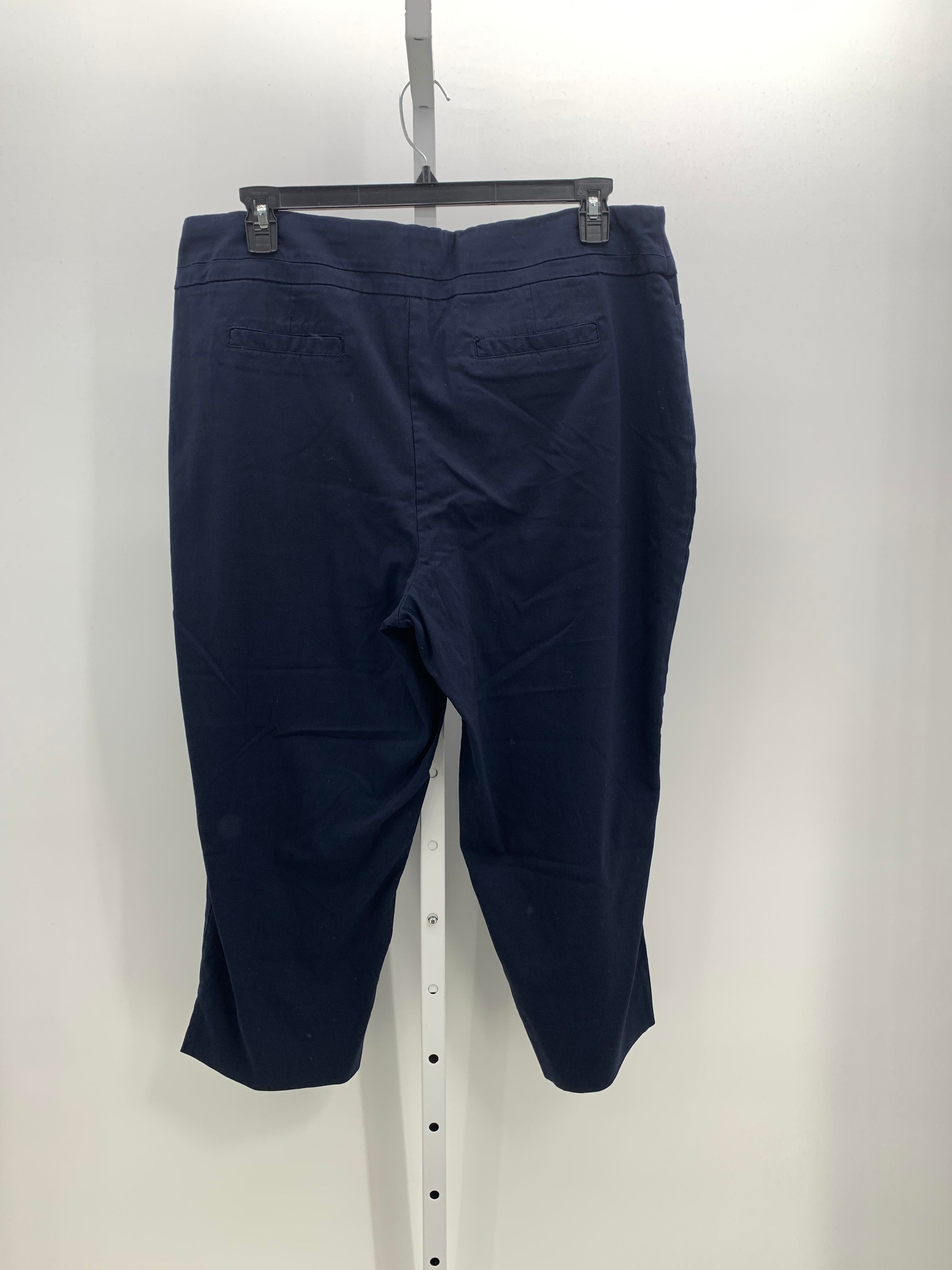 Dalia Collection Size 20W Womens Capri Pants