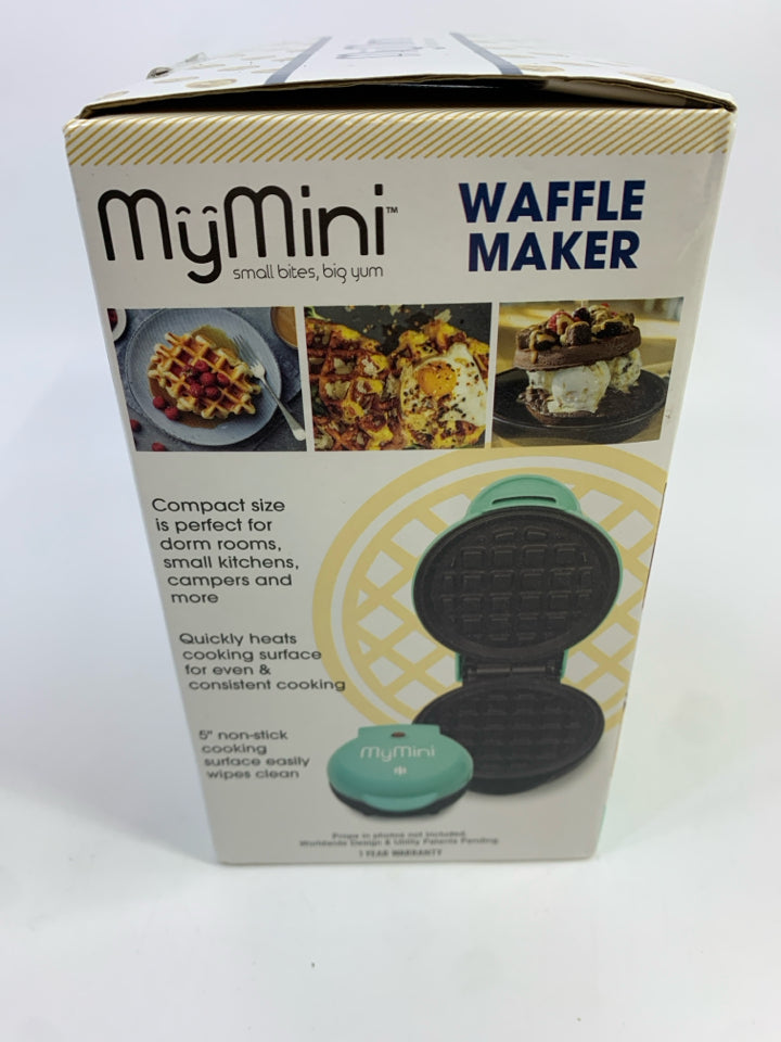NIB MY MINI WAFFLE MAKER.