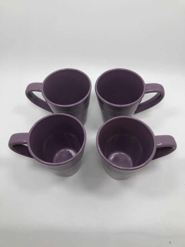 4PC PURPLE MUGS.