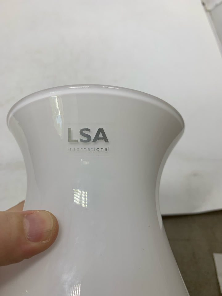LSA INTERNATIONAL GLASS VASE.