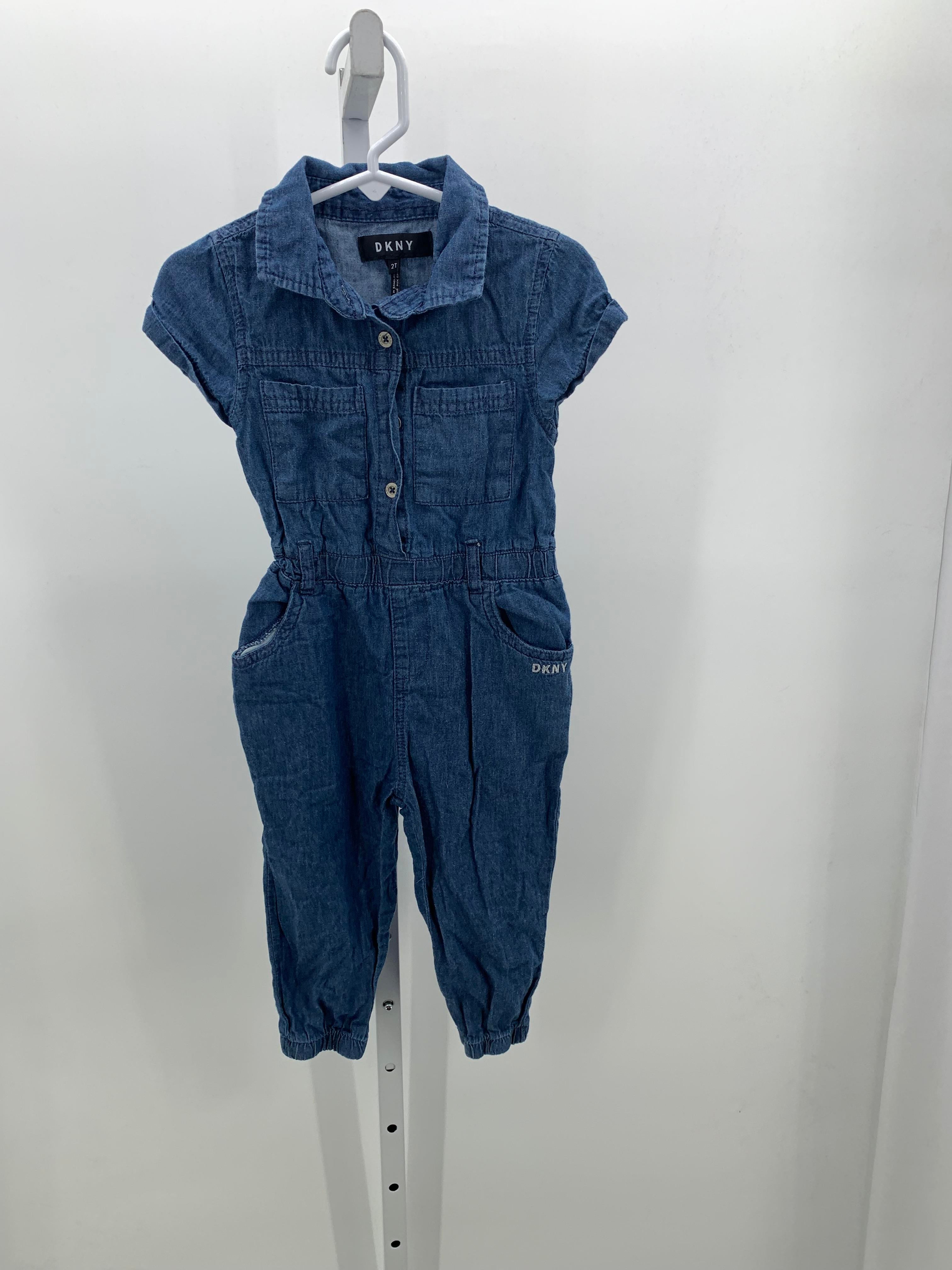 DKNY Size 2T Girls Short Slv. Romper