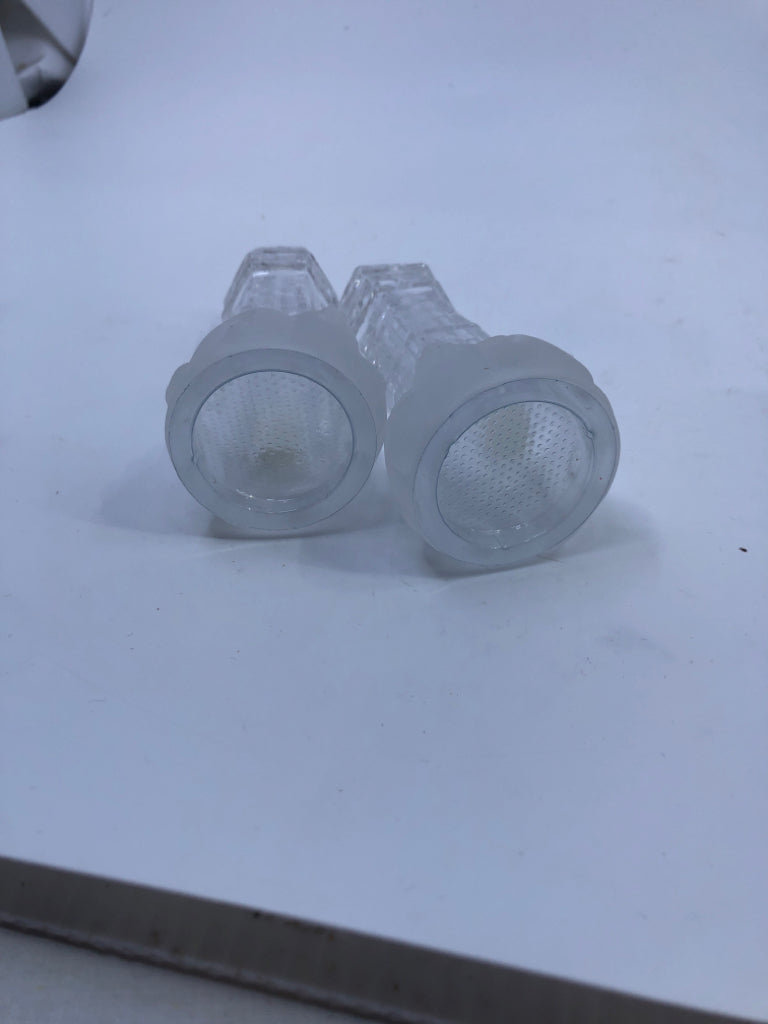 NIB LENOX CRYSTAL LIGHT HOUSES S/P SHAKERS.