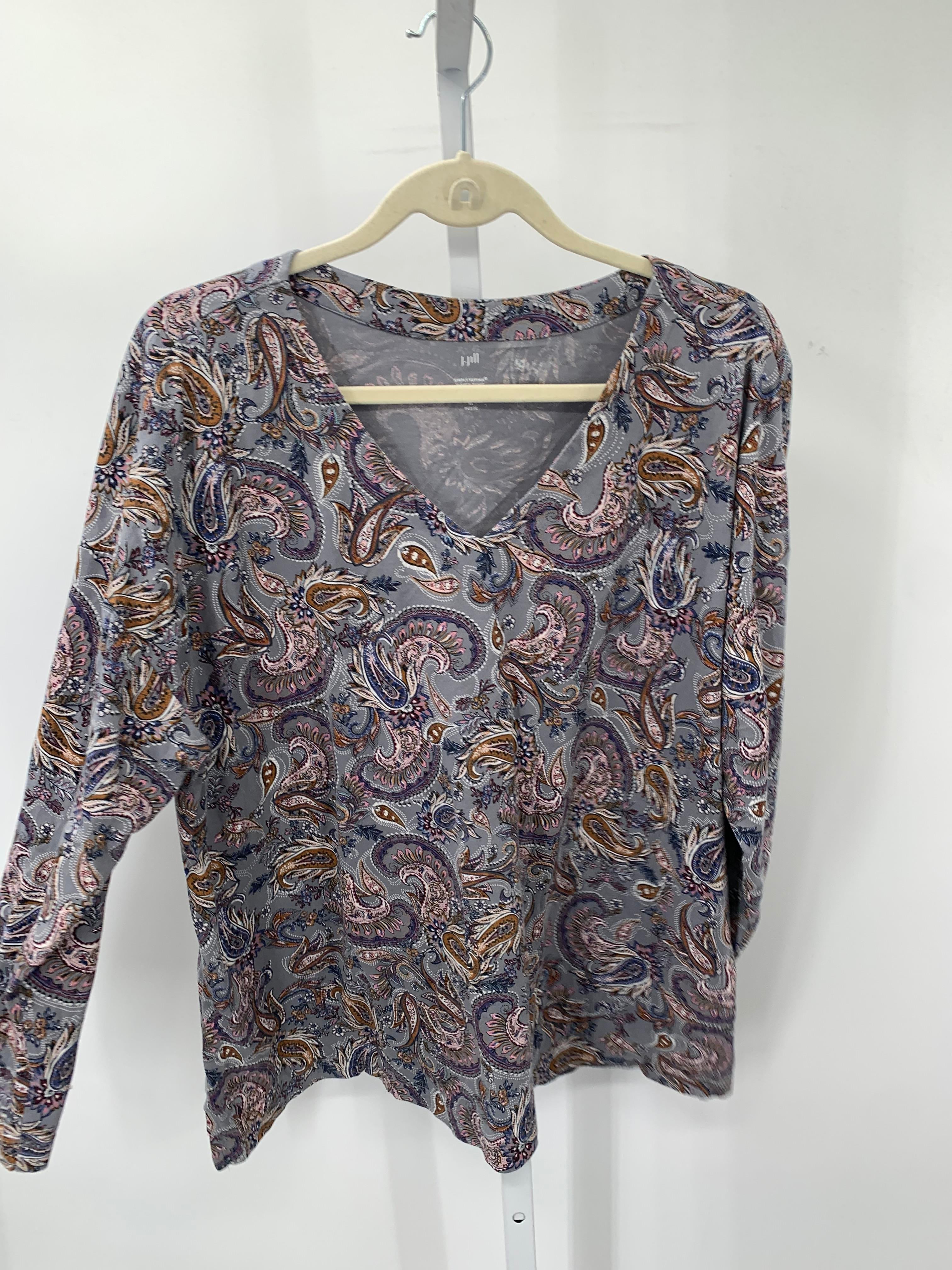 JJ Always Size X Large Petite Petite Long Sleeve Shirt