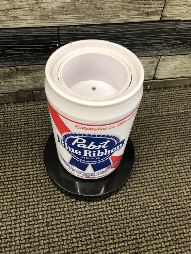 BLUE RIBBON BEER DISPENSER W 2 ADDITION LIDS.
