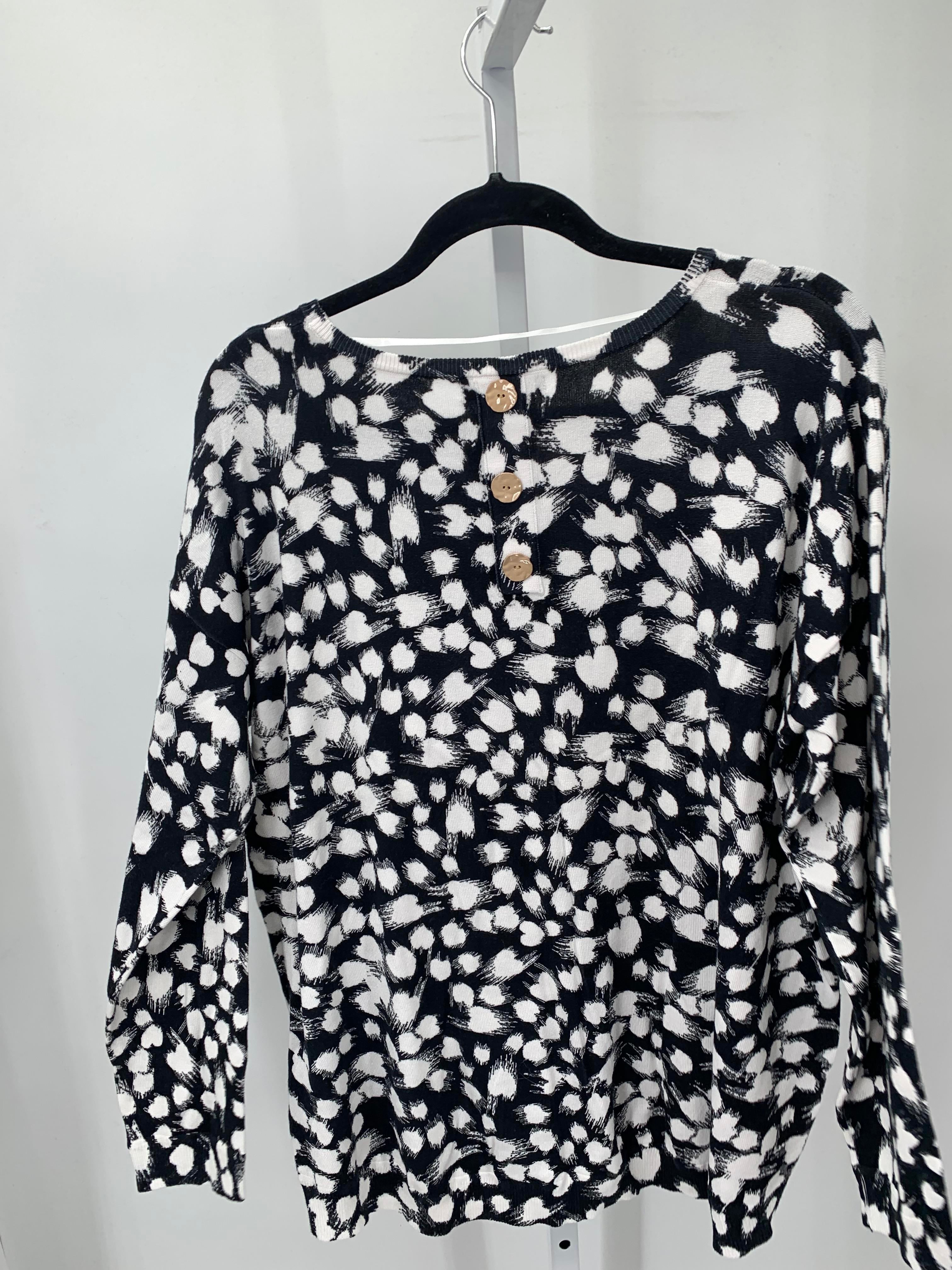 Cable & Gauge Size 1X Womens Long Slv Sweater