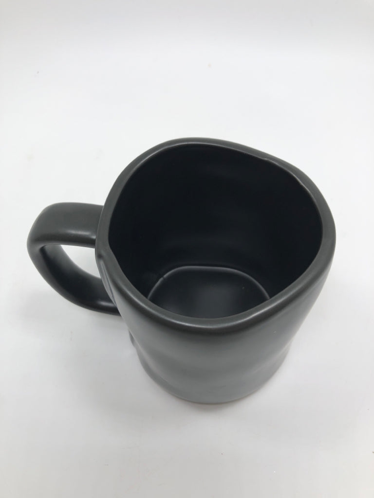RAE DUNN "LAZY BONES" MUG.