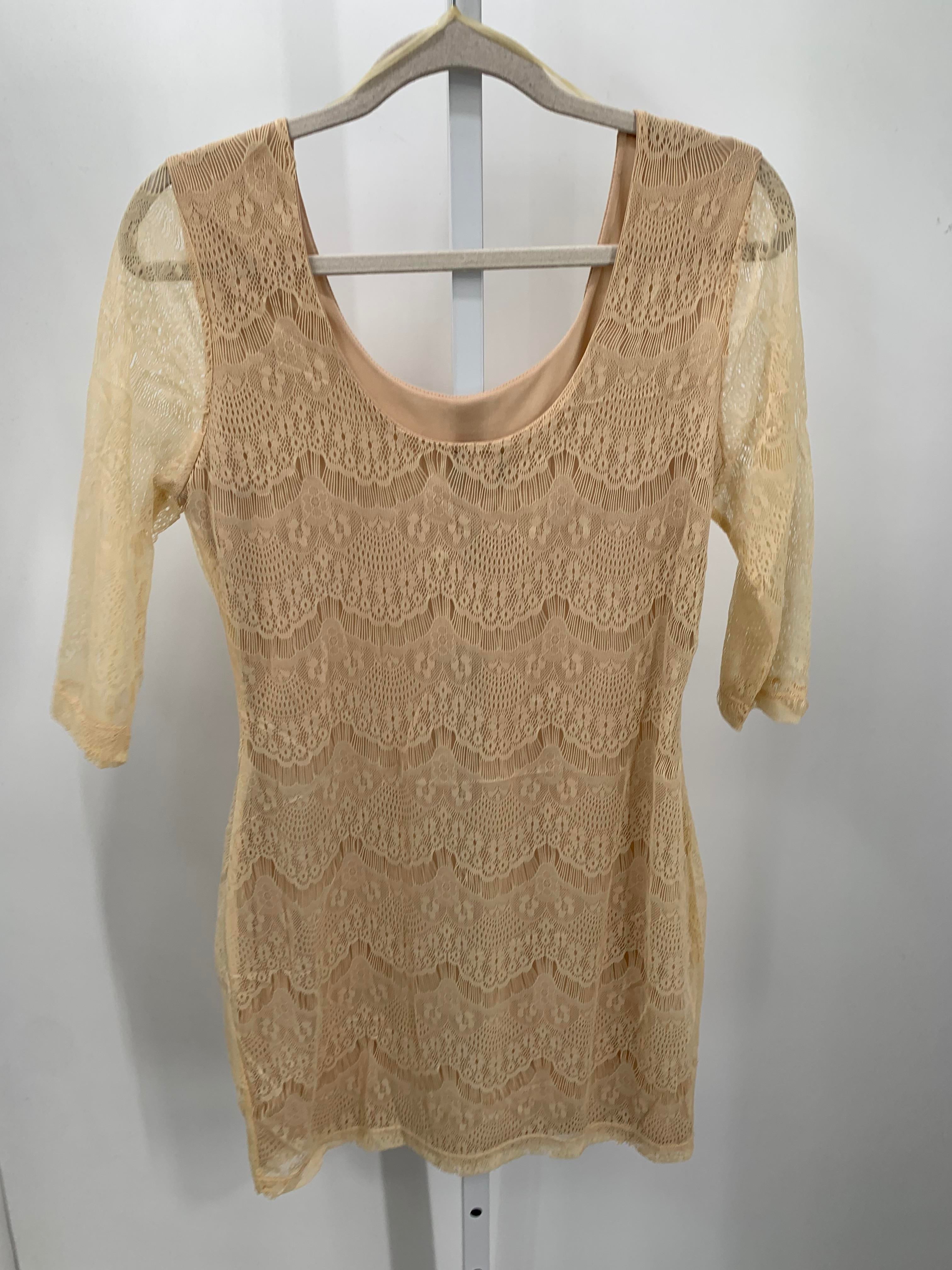 Dots Size Large Misses 3/4 Sleeve Dress