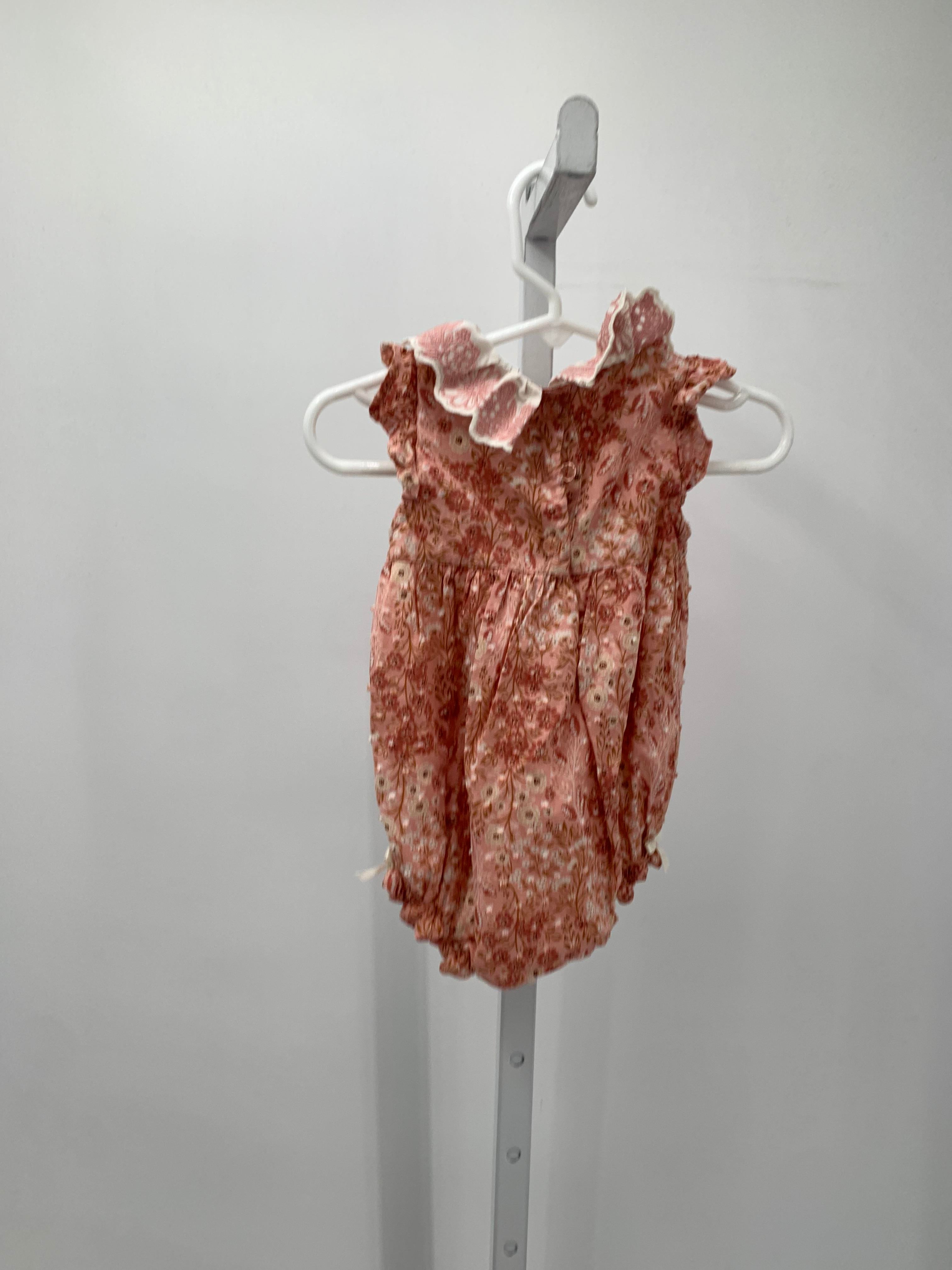 Size 6-9 mon Girls Short Slv. Romper
