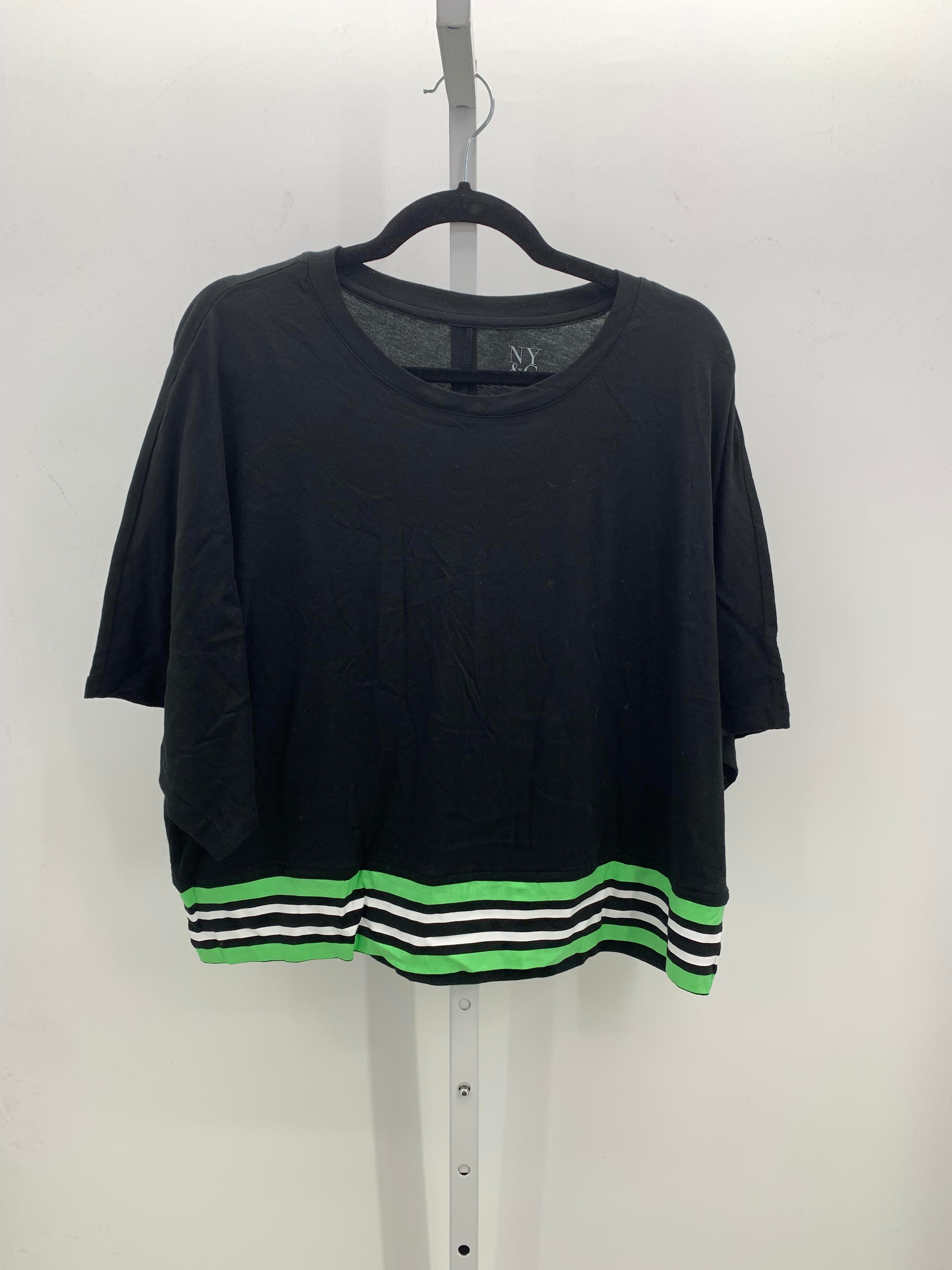 New York & co. Size Large Misses Short Sleeve Shirt