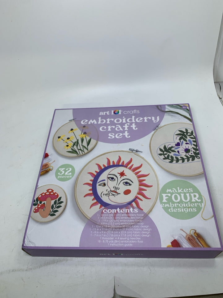 NIB EMBROIDERY CRAFT SET.