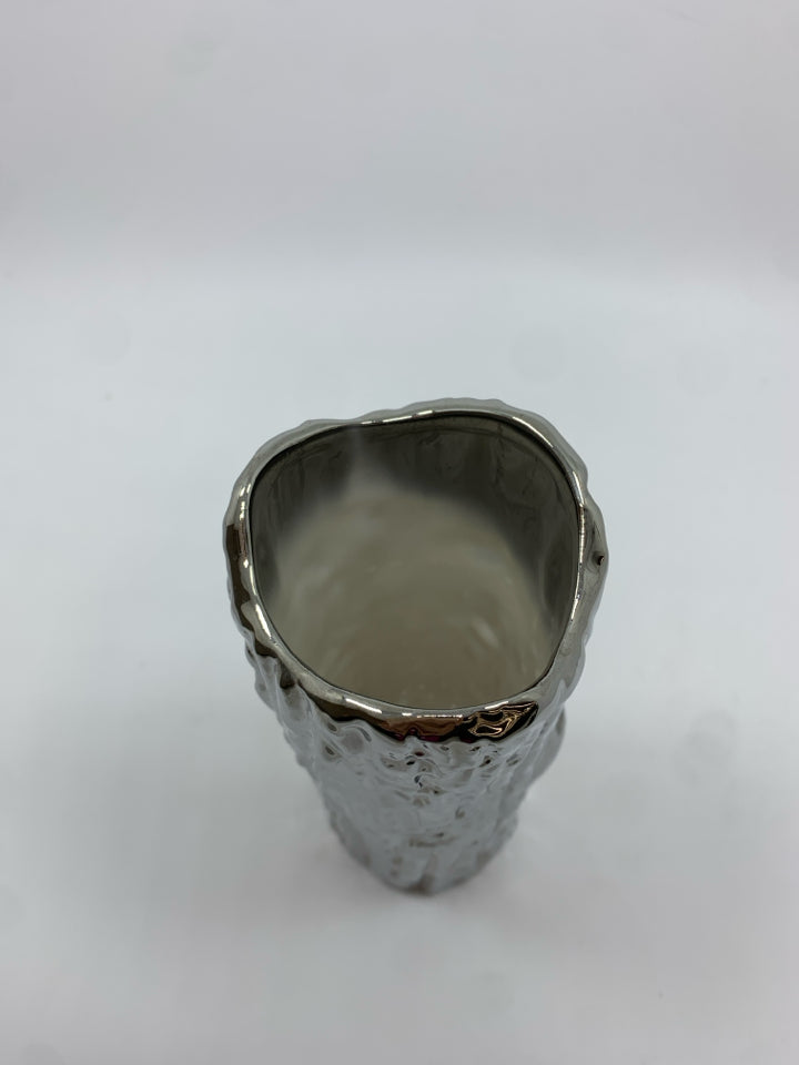 SILVER TREE SHAPED VASE.