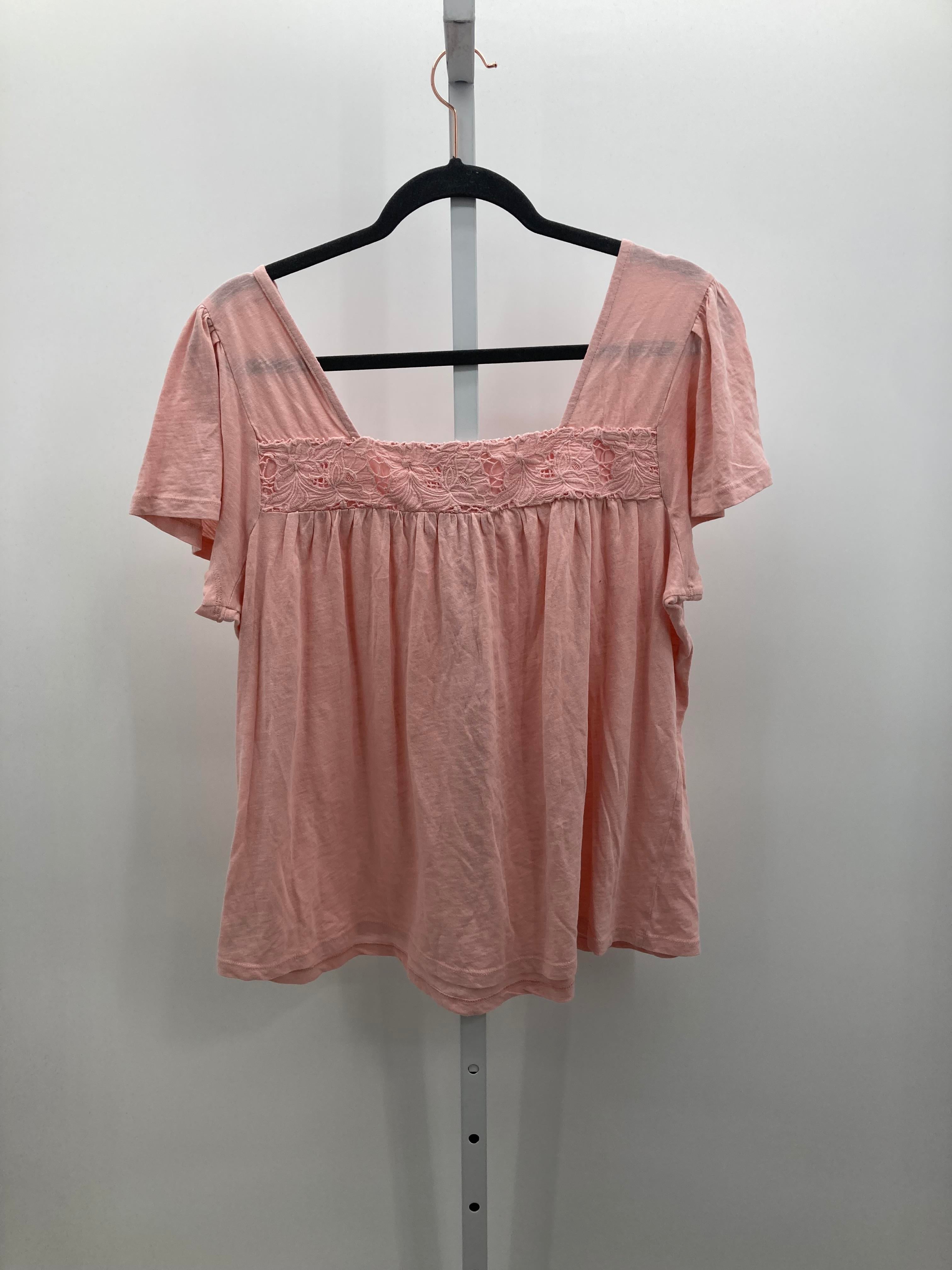Lucky Brand Size Large Misses Short Sleeve Shirt