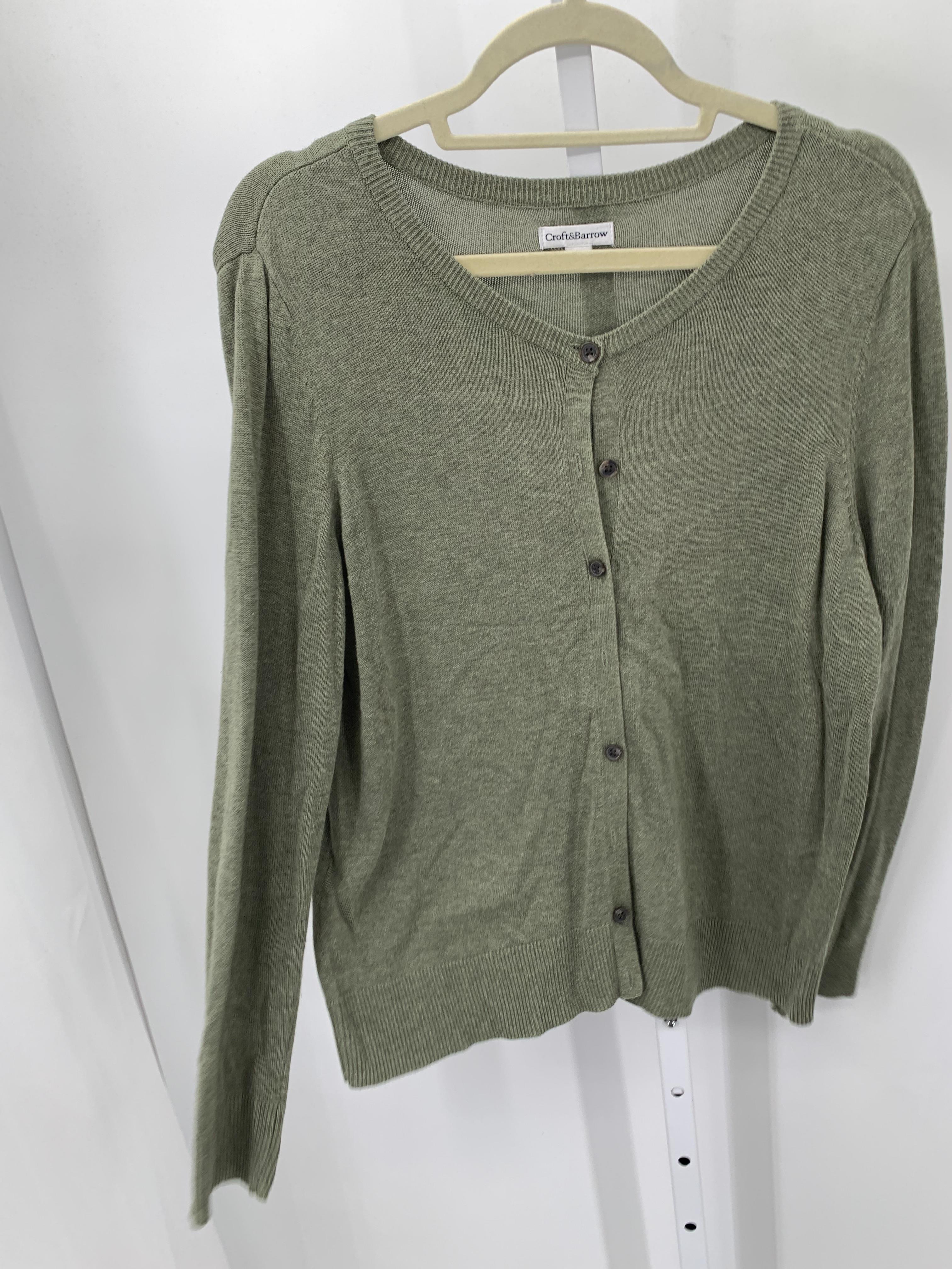Croft & Barrow Size Large Misses Long Slv Sweater
