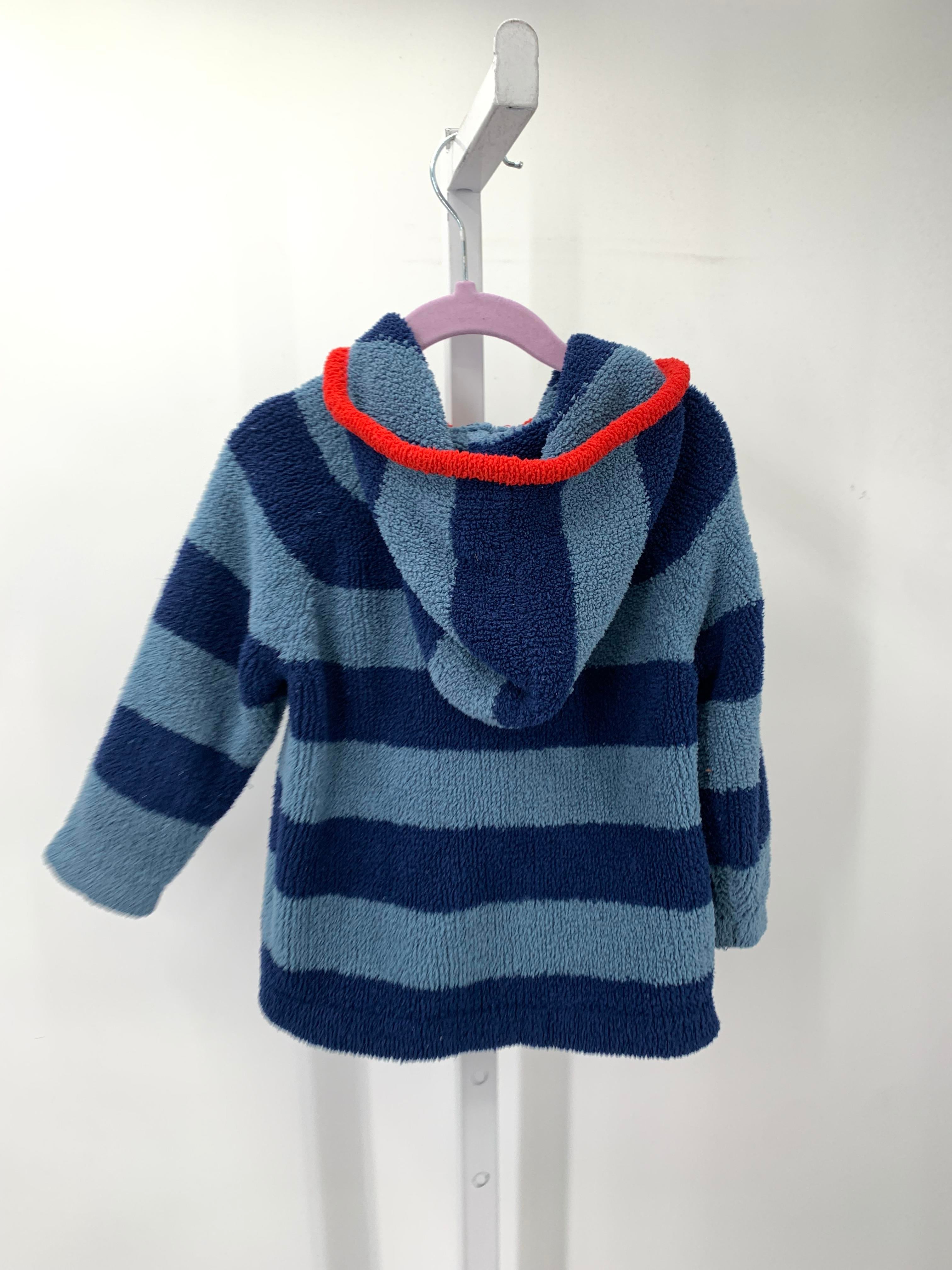 RED TRIM HOODED ZIP UP.