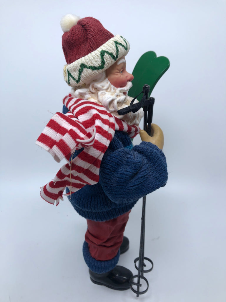 STANDING SANTA W/SKIIS DECOR.